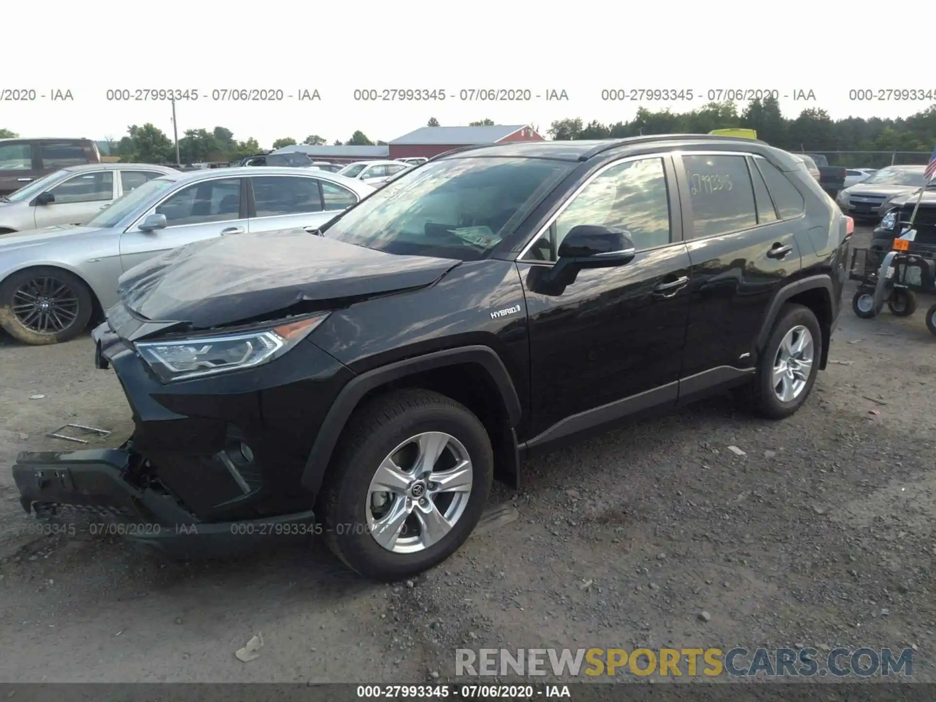 2 Photograph of a damaged car JTMRWRFV6LD061900 TOYOTA RAV4 2020