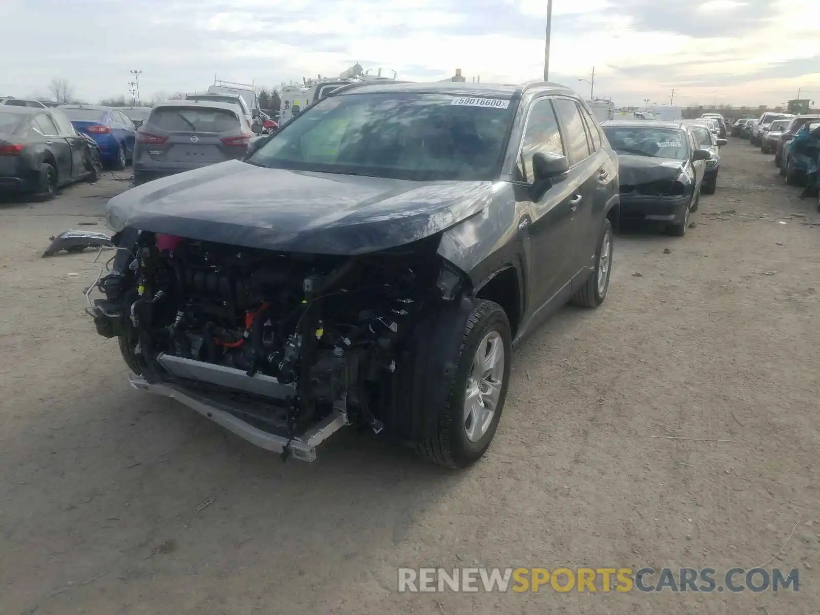 2 Photograph of a damaged car JTMRWRFV6LD073058 TOYOTA RAV4 2020