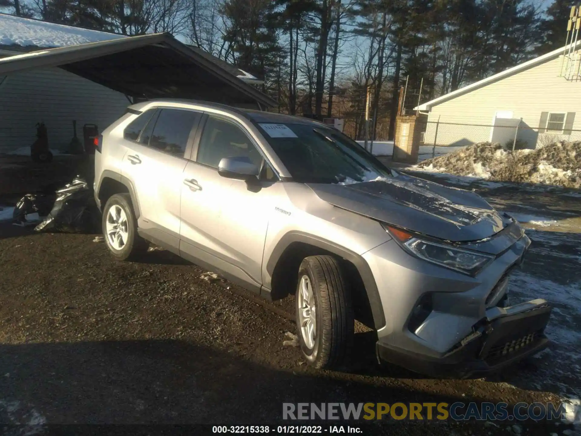 1 Photograph of a damaged car JTMRWRFV6LD073237 TOYOTA RAV4 2020