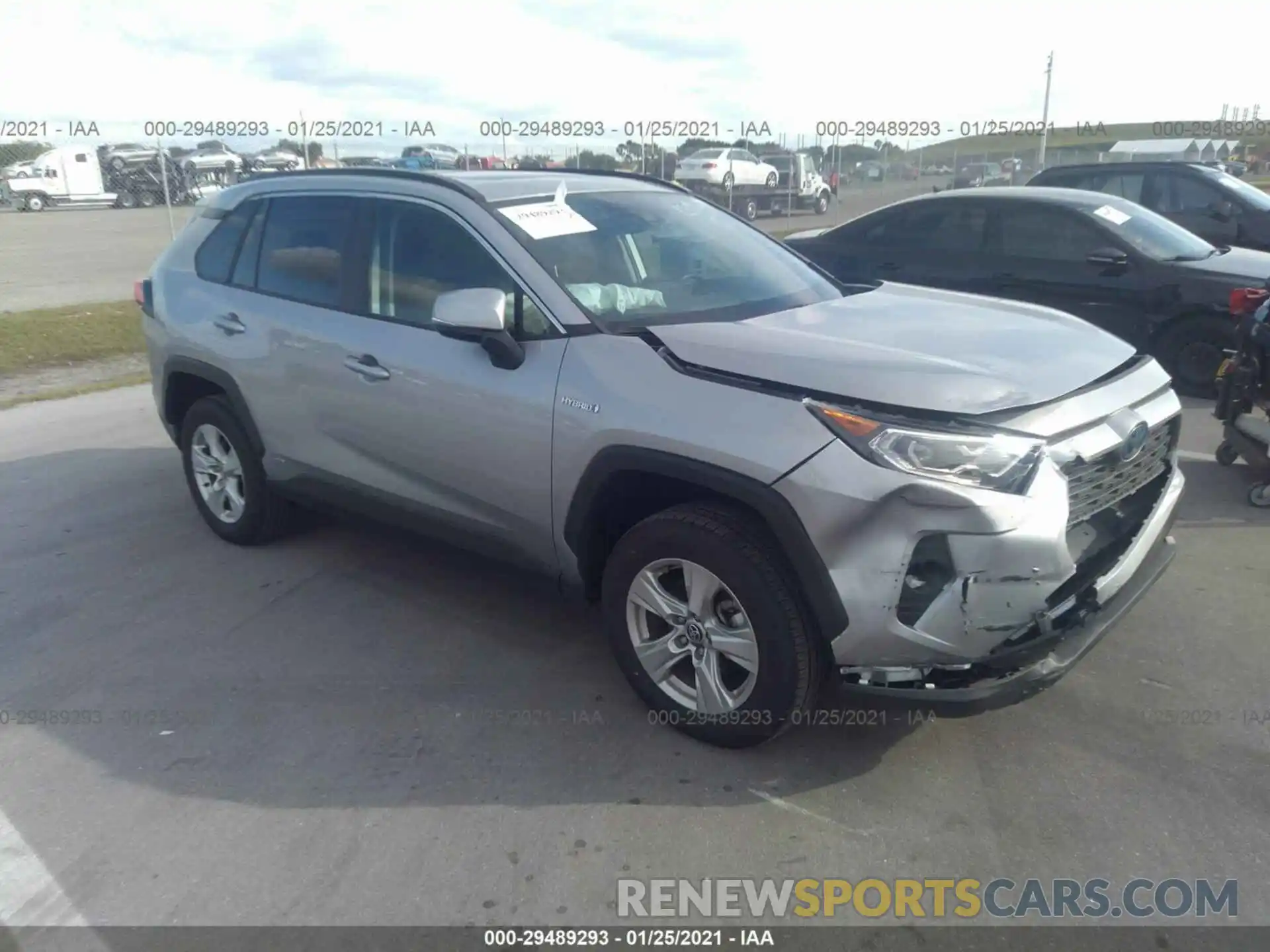 1 Photograph of a damaged car JTMRWRFV6LD537174 TOYOTA RAV4 2020