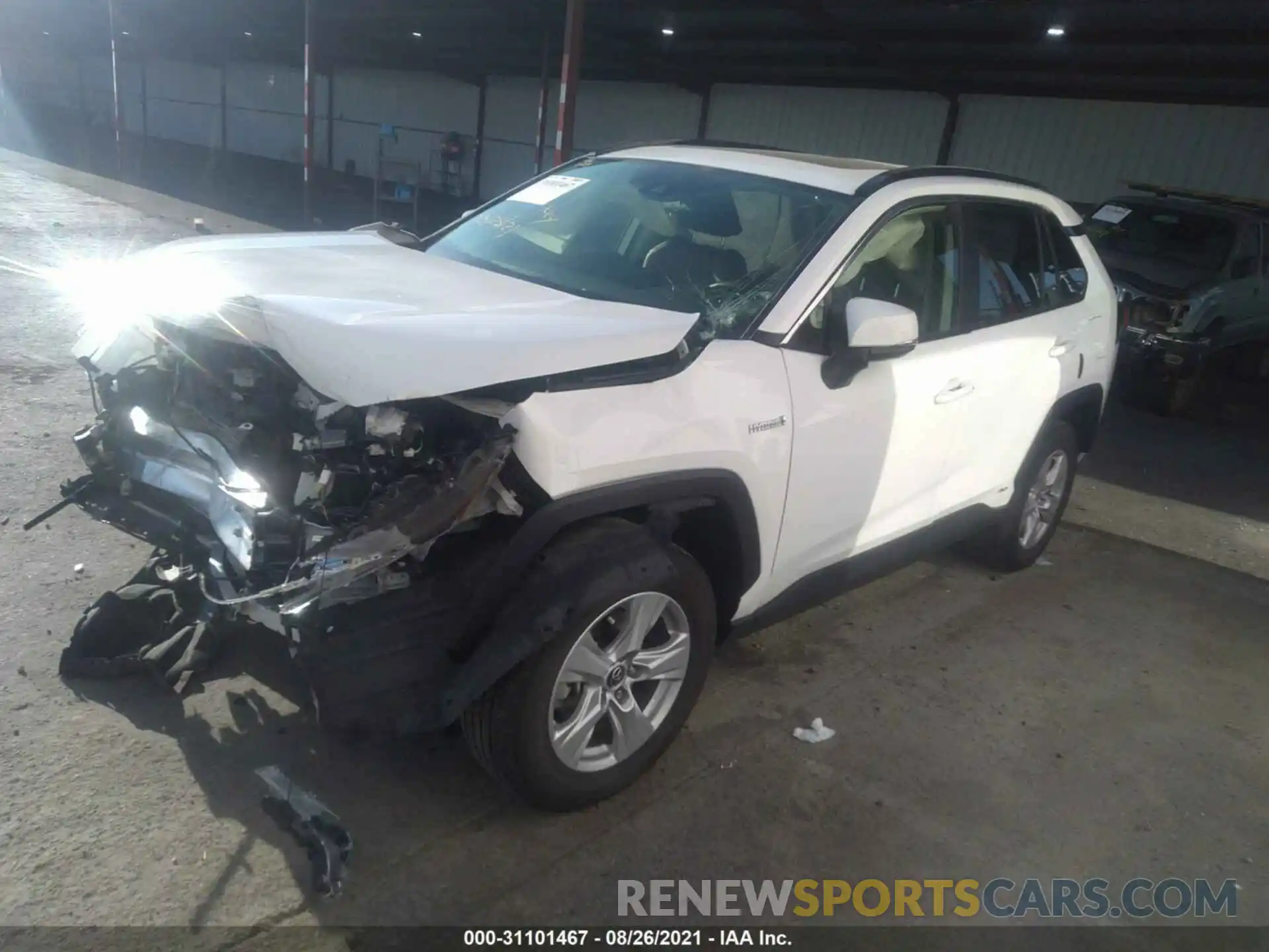 2 Photograph of a damaged car JTMRWRFV7LD060593 TOYOTA RAV4 2020