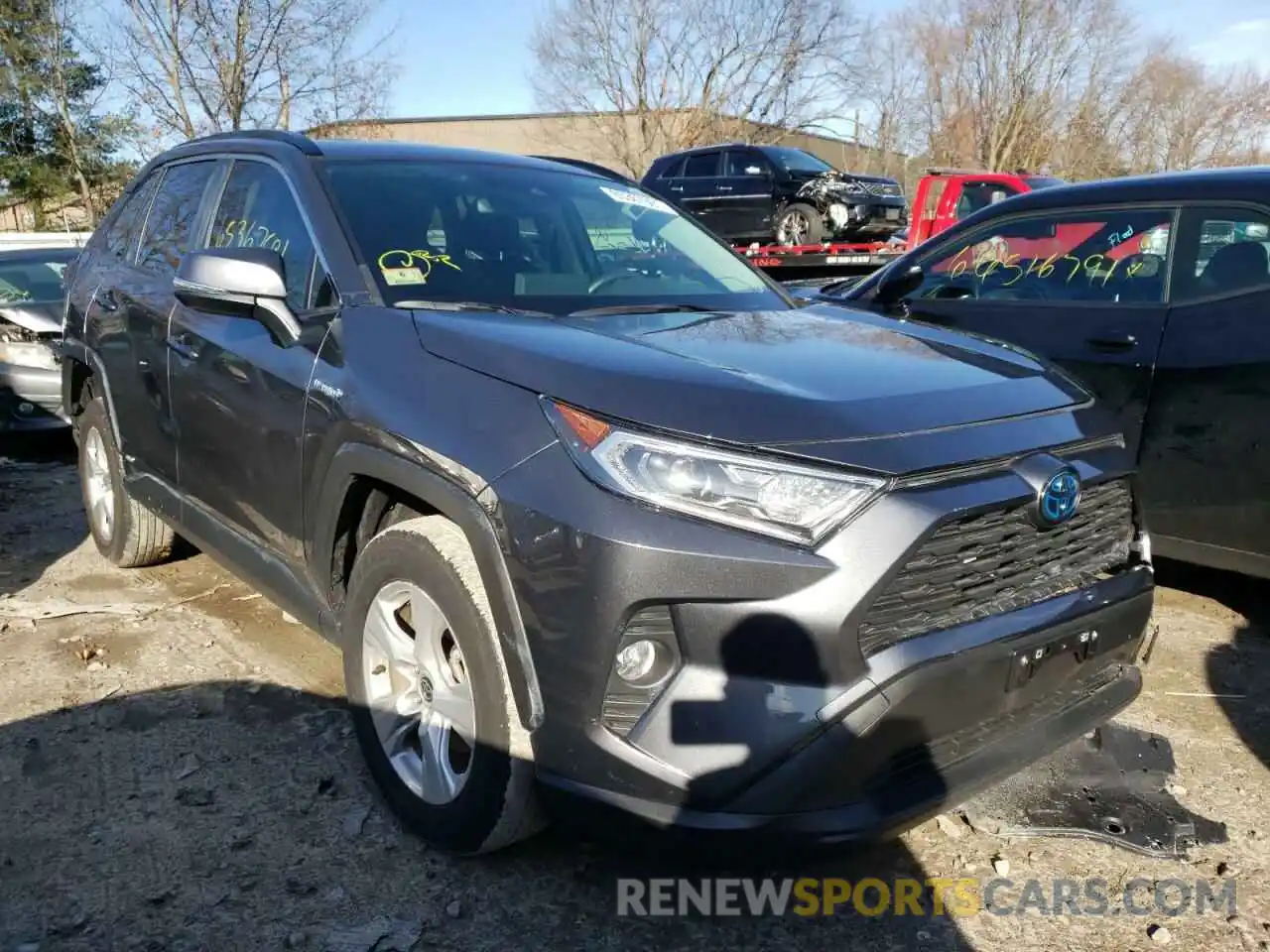 1 Photograph of a damaged car JTMRWRFV7LD537135 TOYOTA RAV4 2020