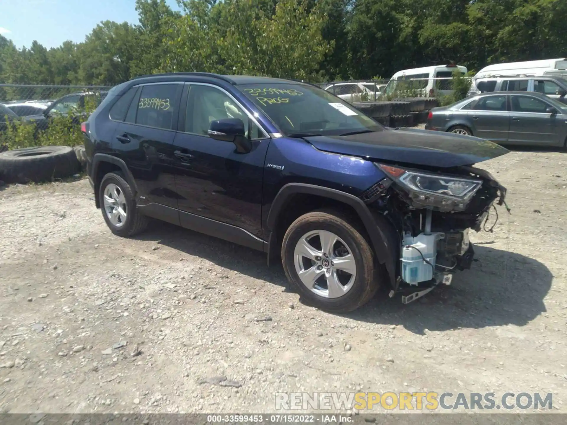 1 Photograph of a damaged car JTMRWRFV7LJ042211 TOYOTA RAV4 2020