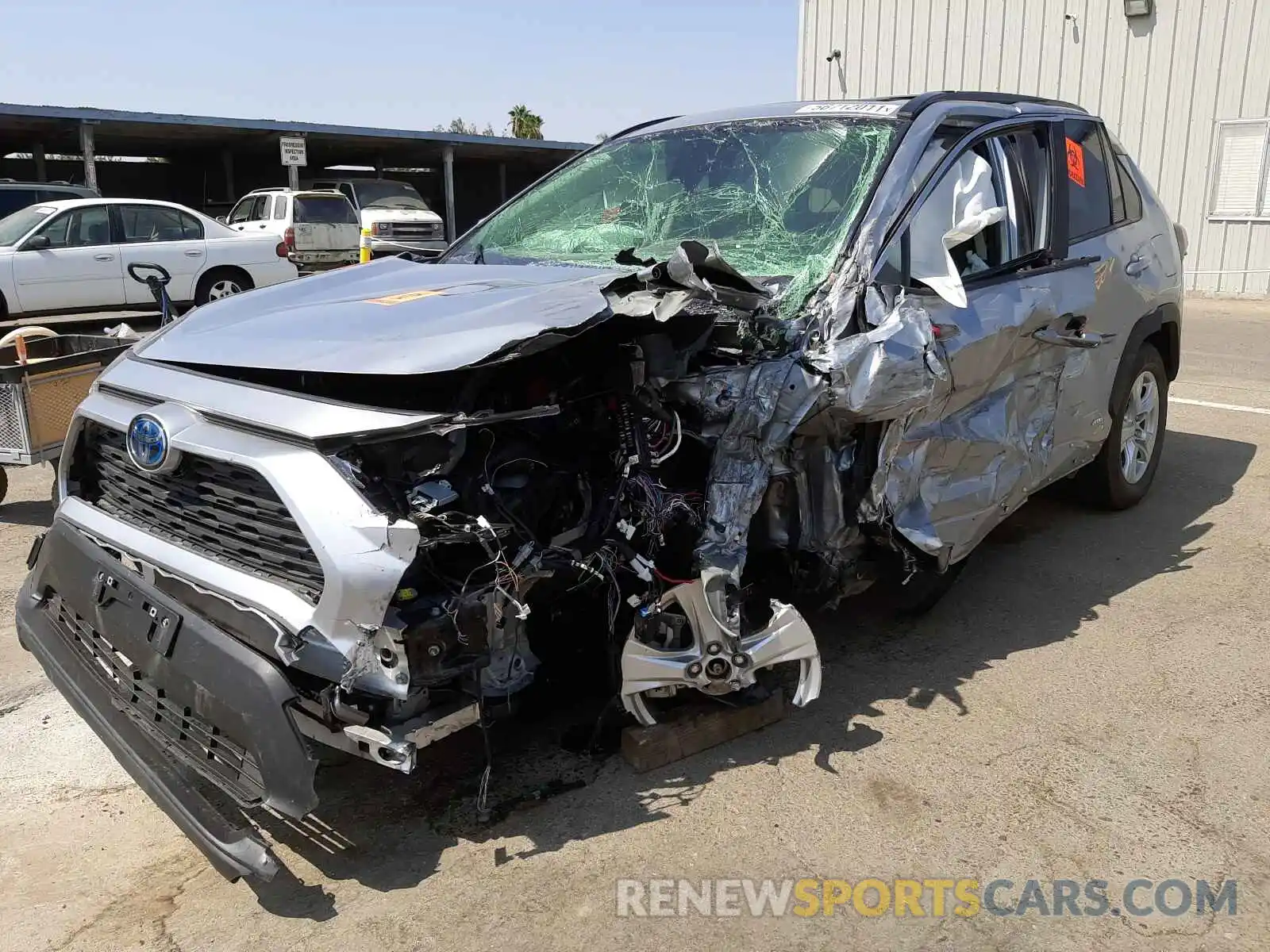 2 Photograph of a damaged car JTMRWRFV7LJ045741 TOYOTA RAV4 2020