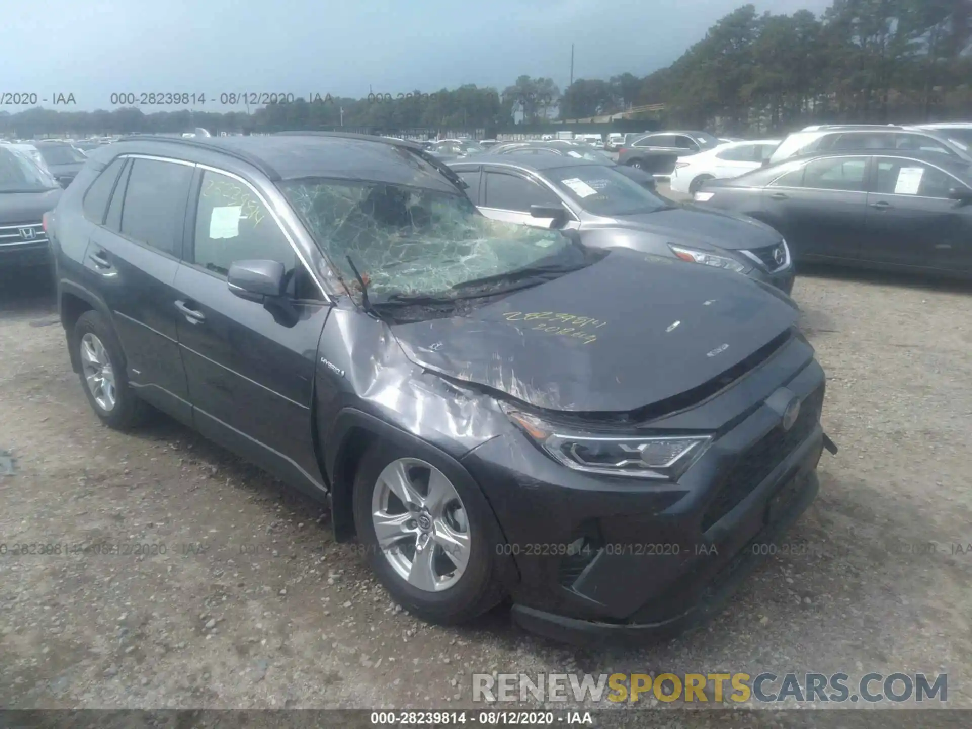 1 Photograph of a damaged car JTMRWRFV8LD046931 TOYOTA RAV4 2020