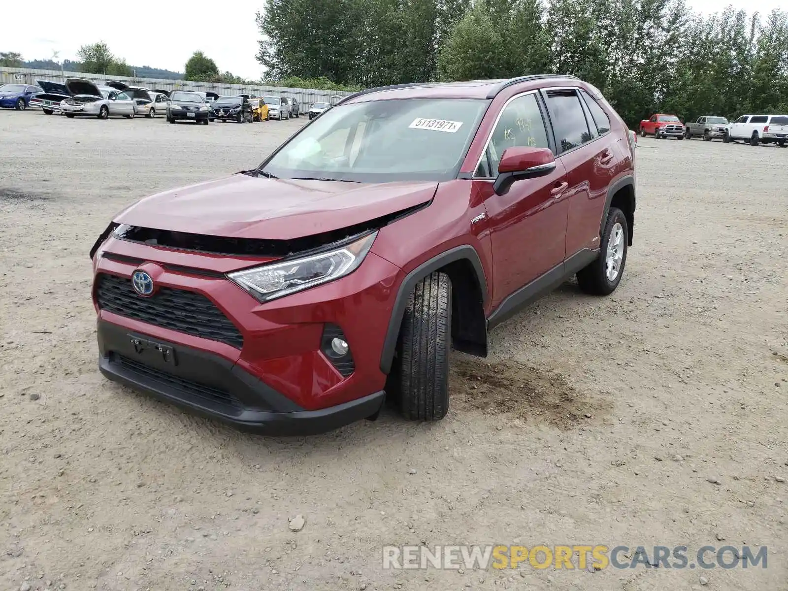 2 Фотография поврежденного автомобиля JTMRWRFV8LD058495 TOYOTA RAV4 2020