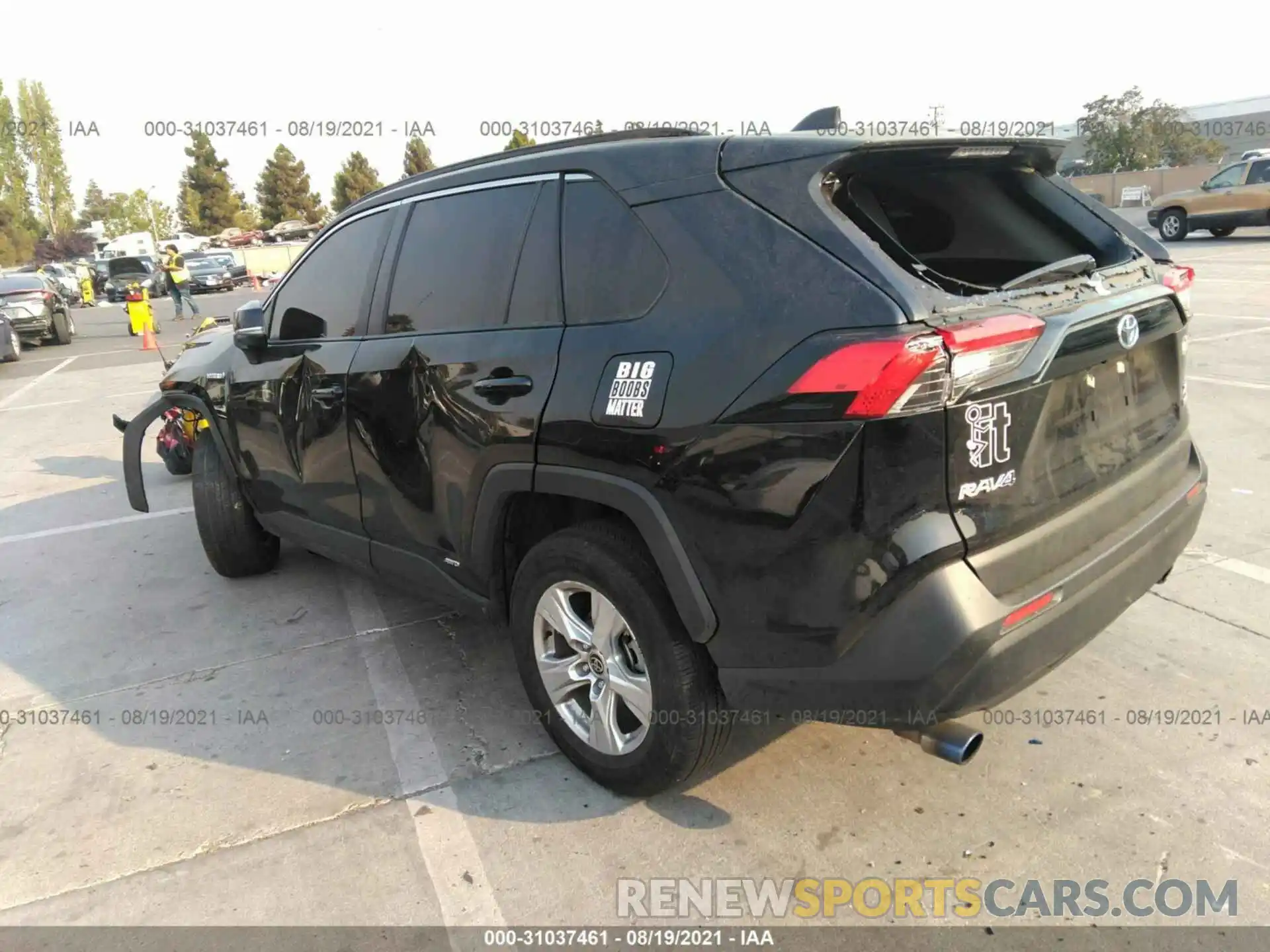 3 Photograph of a damaged car JTMRWRFV8LD064314 TOYOTA RAV4 2020