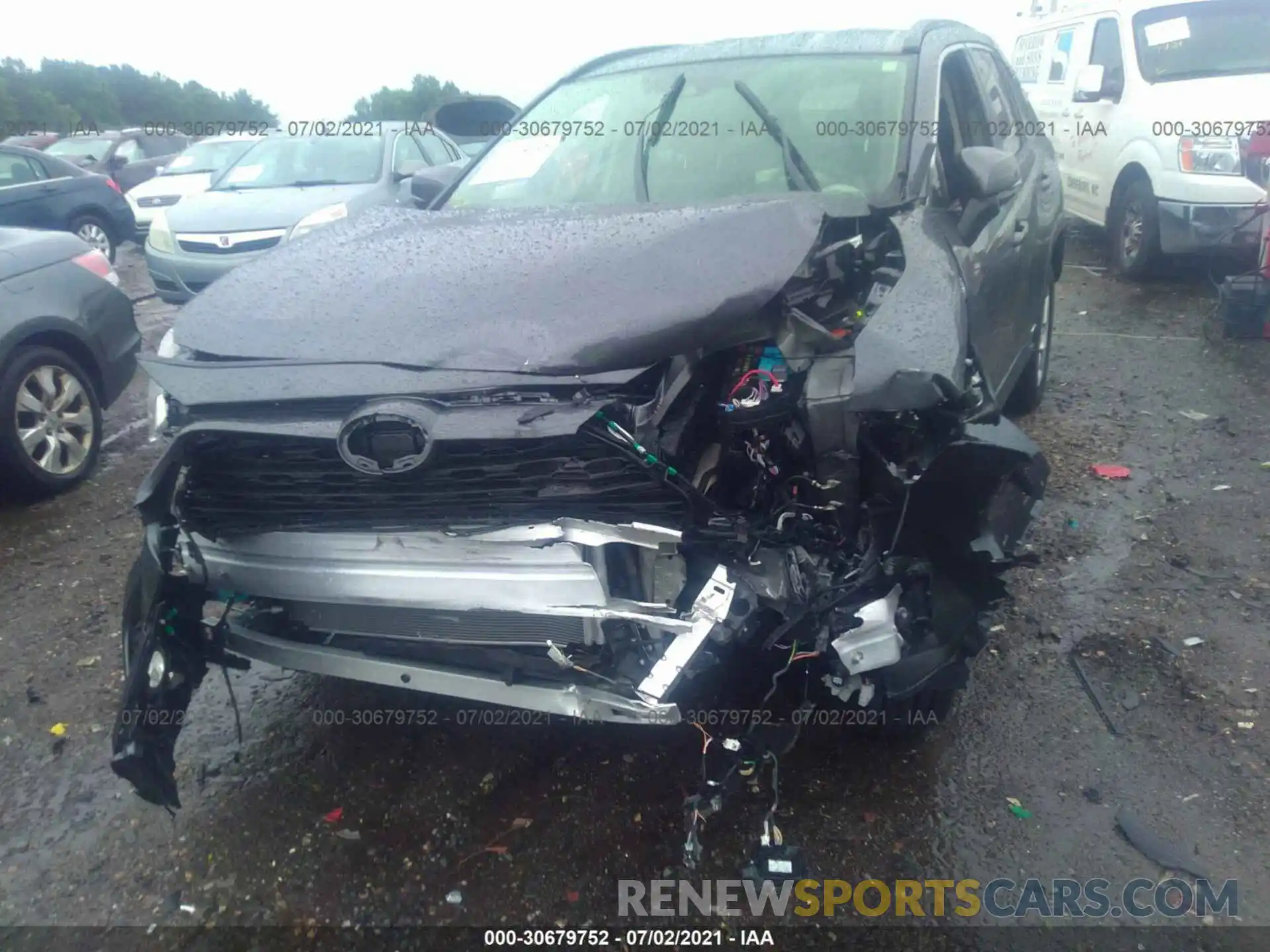 6 Photograph of a damaged car JTMRWRFV8LD067648 TOYOTA RAV4 2020