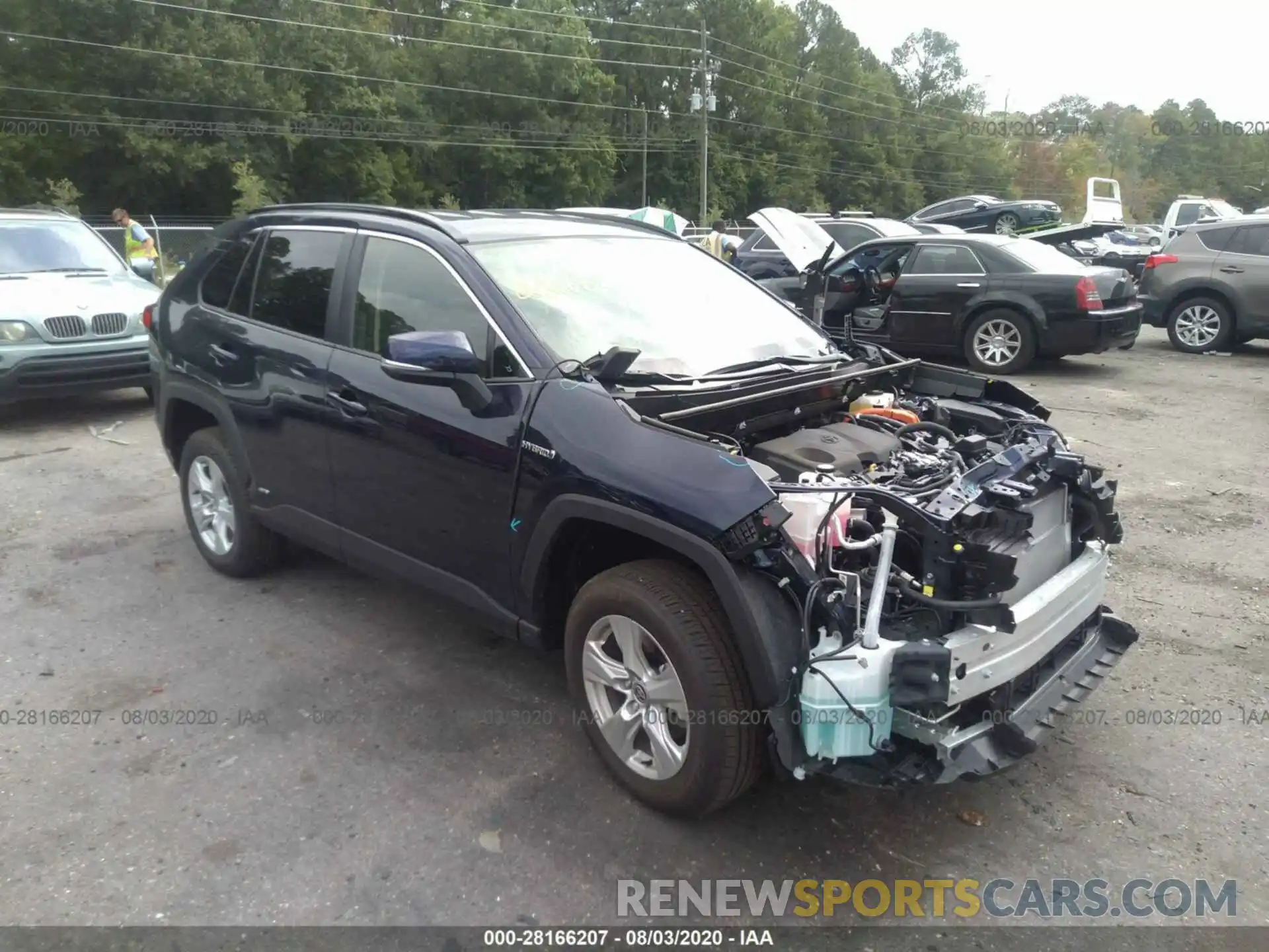 1 Photograph of a damaged car JTMRWRFV8LD543848 TOYOTA RAV4 2020