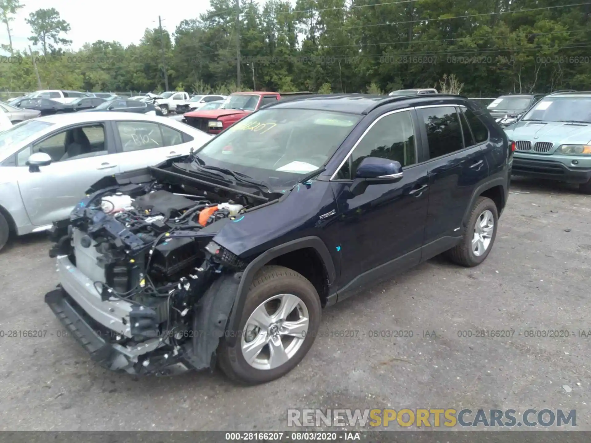 2 Photograph of a damaged car JTMRWRFV8LD543848 TOYOTA RAV4 2020