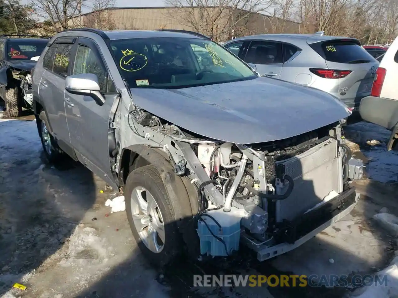 1 Photograph of a damaged car JTMRWRFV9LD049370 TOYOTA RAV4 2020