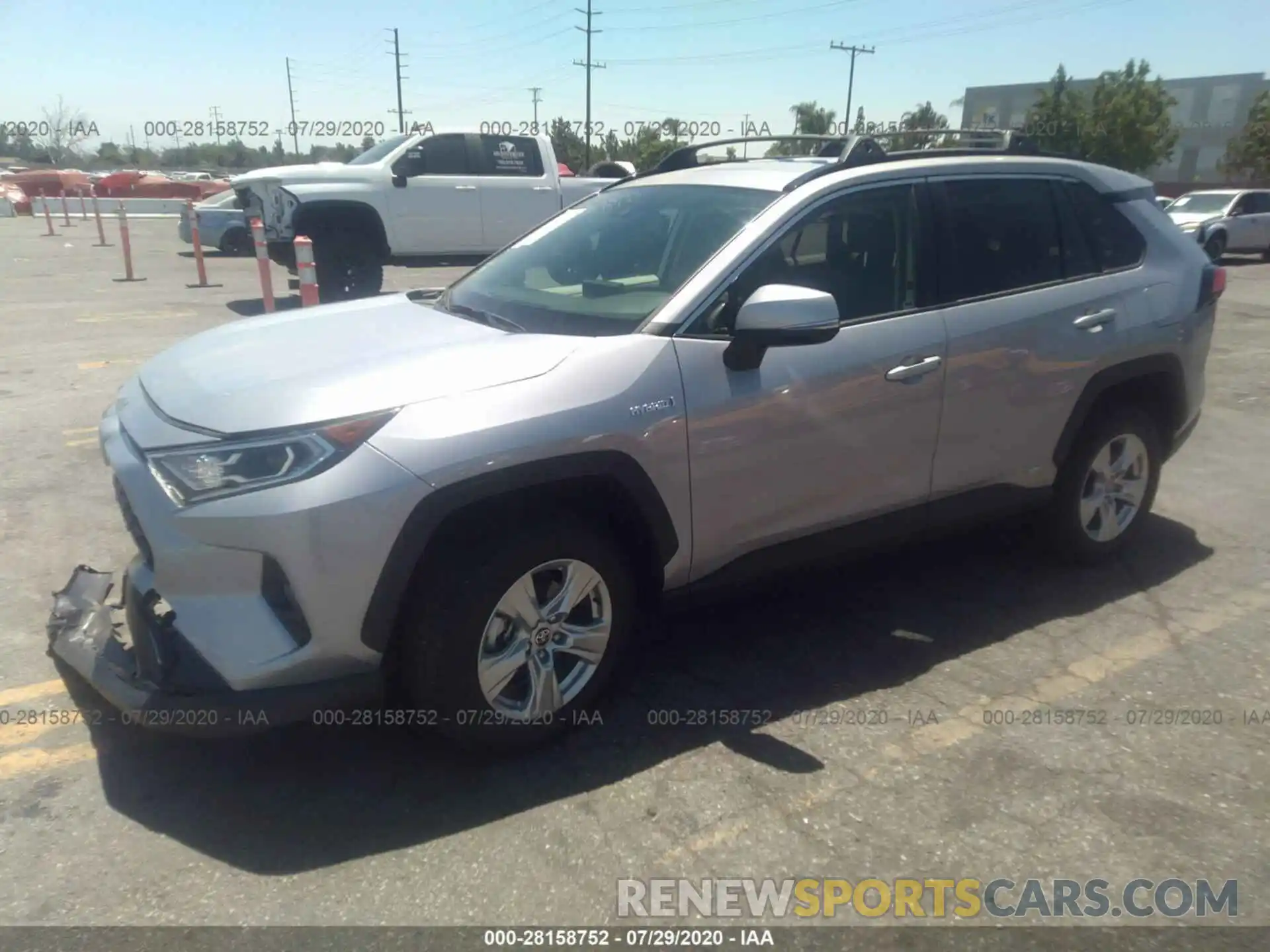 2 Photograph of a damaged car JTMRWRFV9LD062684 TOYOTA RAV4 2020