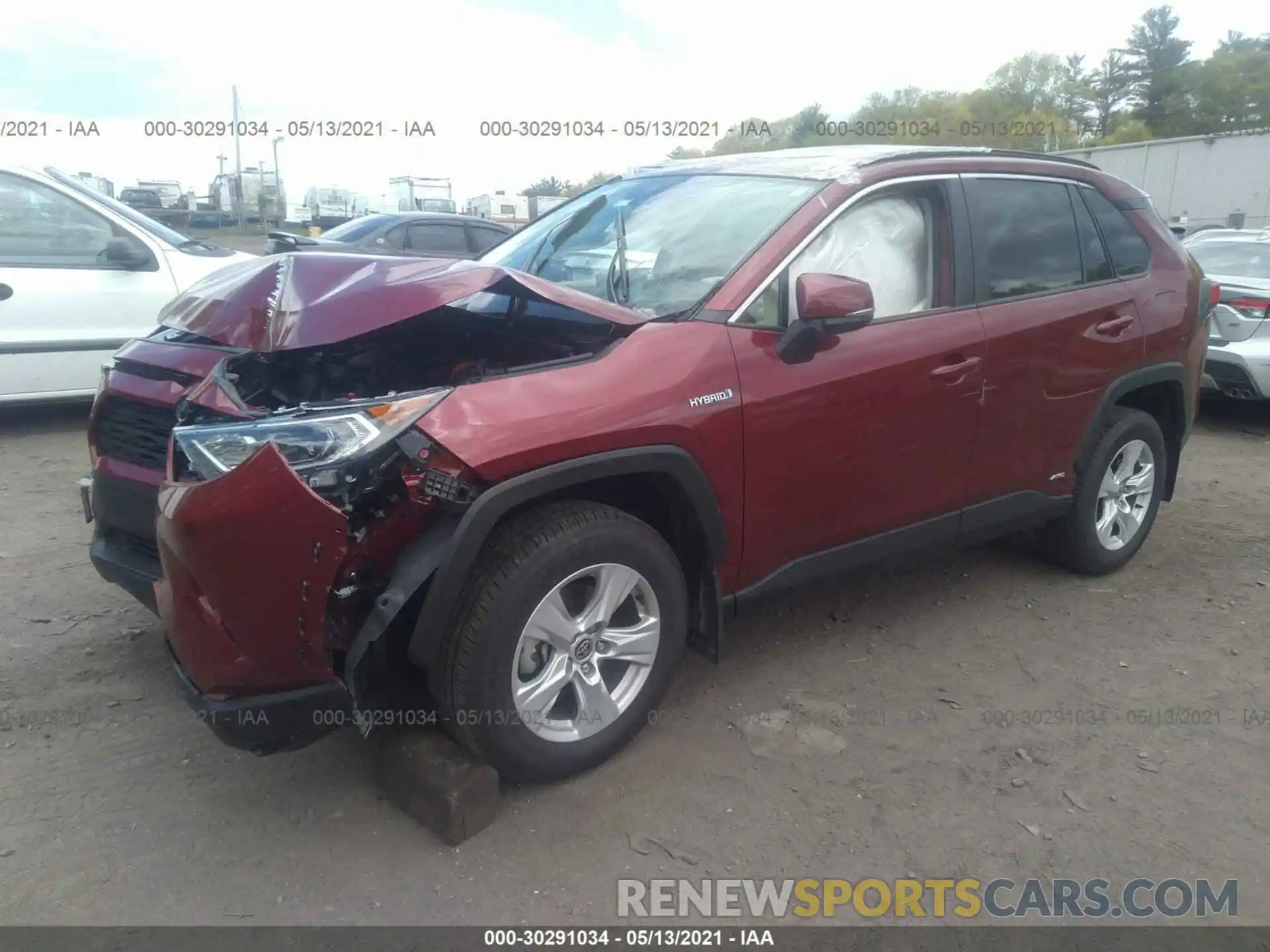 2 Photograph of a damaged car JTMRWRFV9LD070879 TOYOTA RAV4 2020