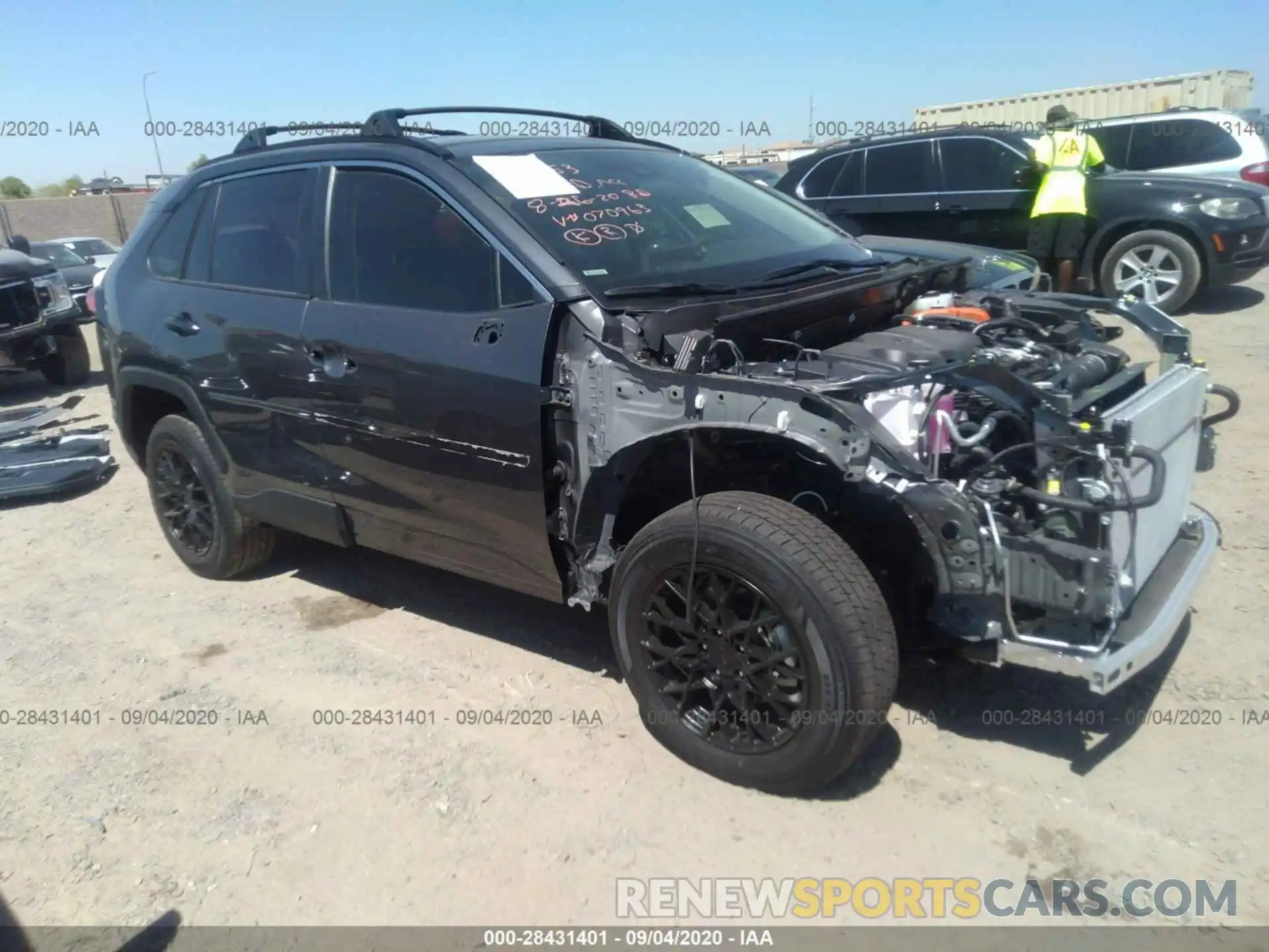 1 Photograph of a damaged car JTMRWRFV9LD070963 TOYOTA RAV4 2020