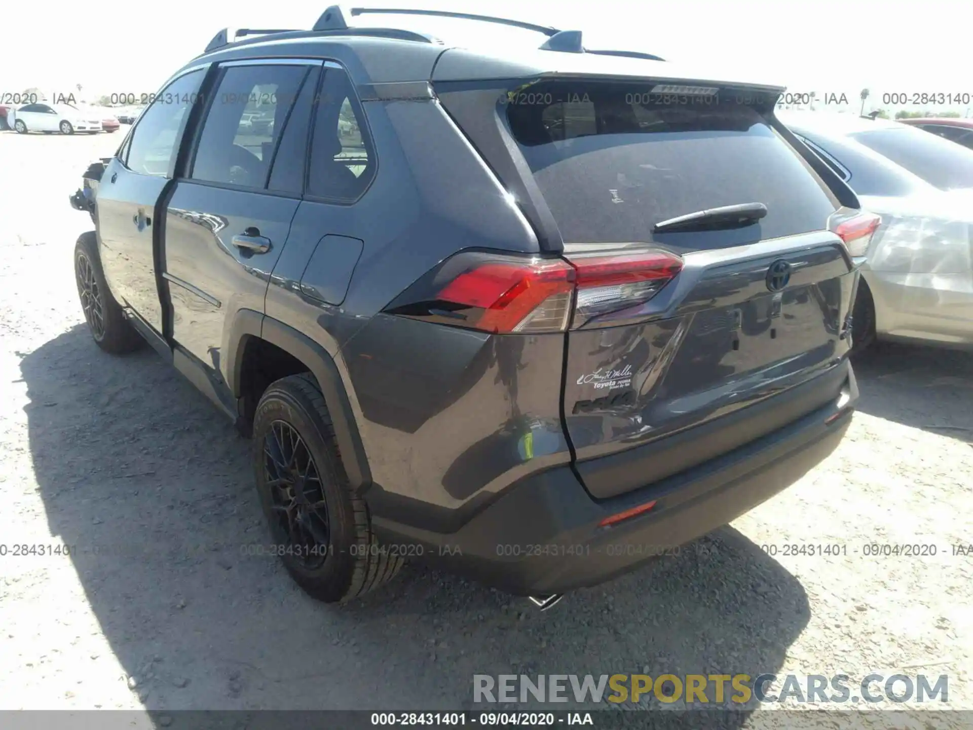 3 Photograph of a damaged car JTMRWRFV9LD070963 TOYOTA RAV4 2020