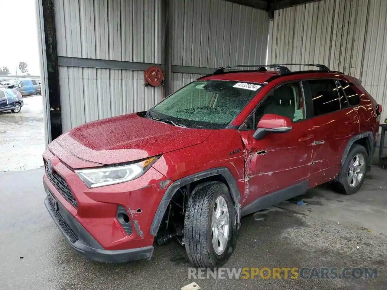 1 Photograph of a damaged car JTMRWRFV9LD071272 TOYOTA RAV4 2020