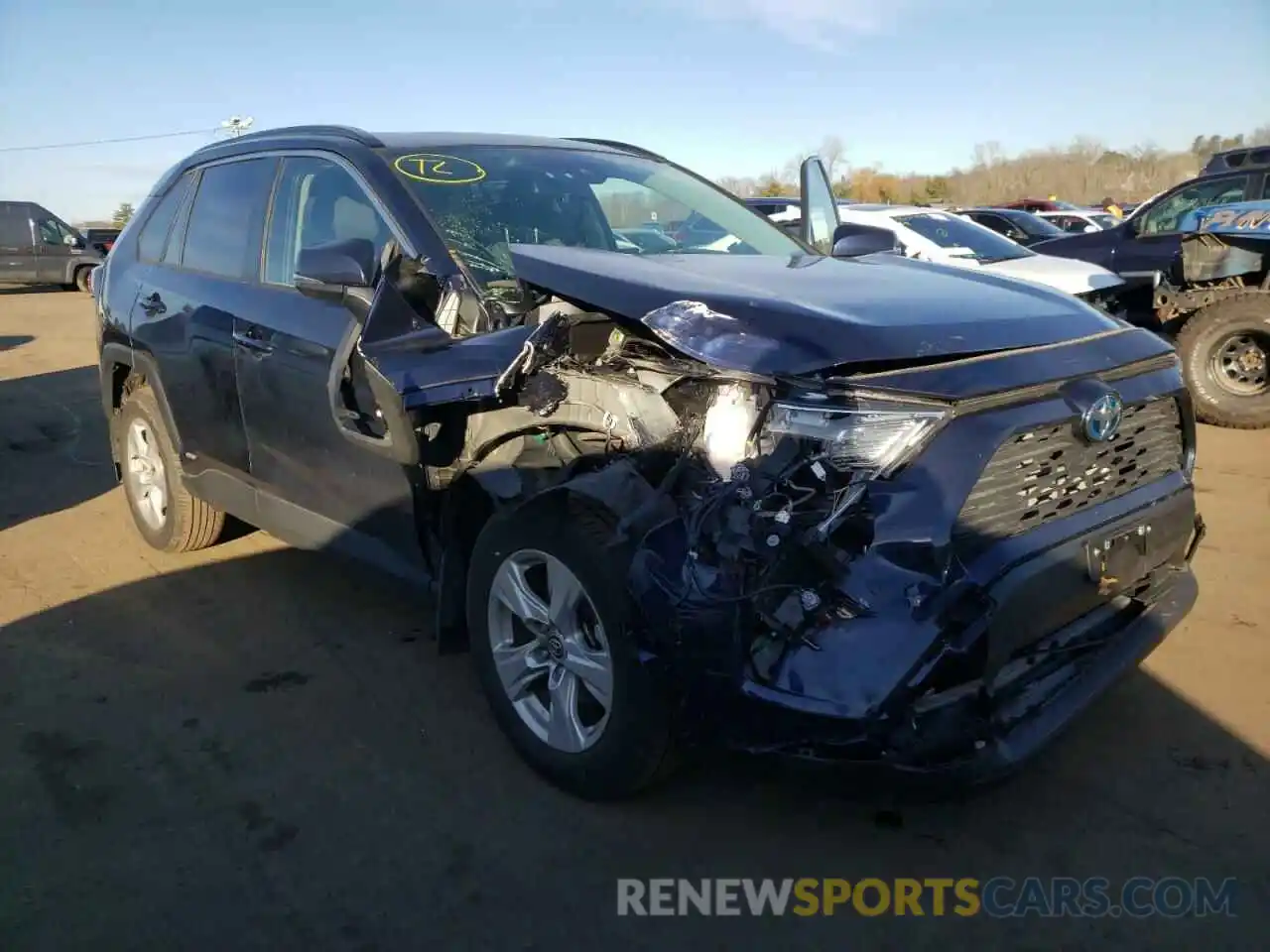 1 Photograph of a damaged car JTMRWRFV9LD544538 TOYOTA RAV4 2020