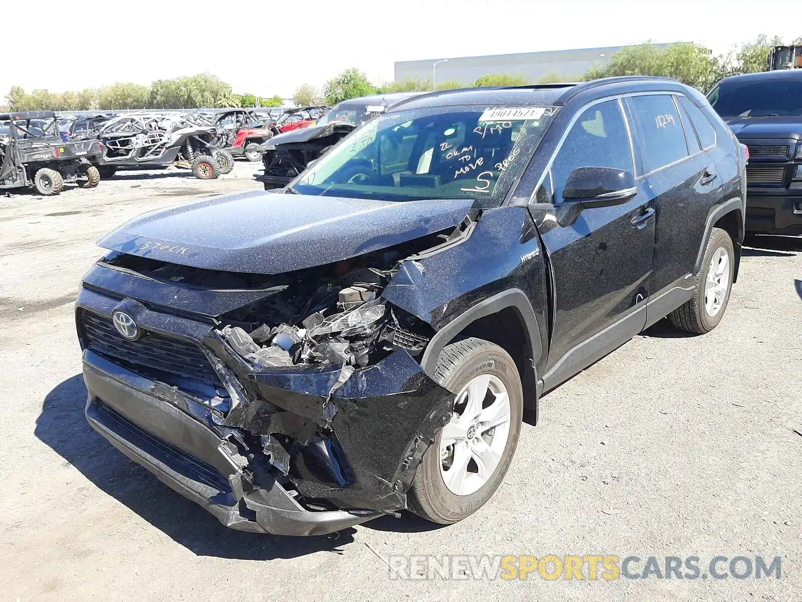 2 Photograph of a damaged car JTMRWRFVXLD061074 TOYOTA RAV4 2020