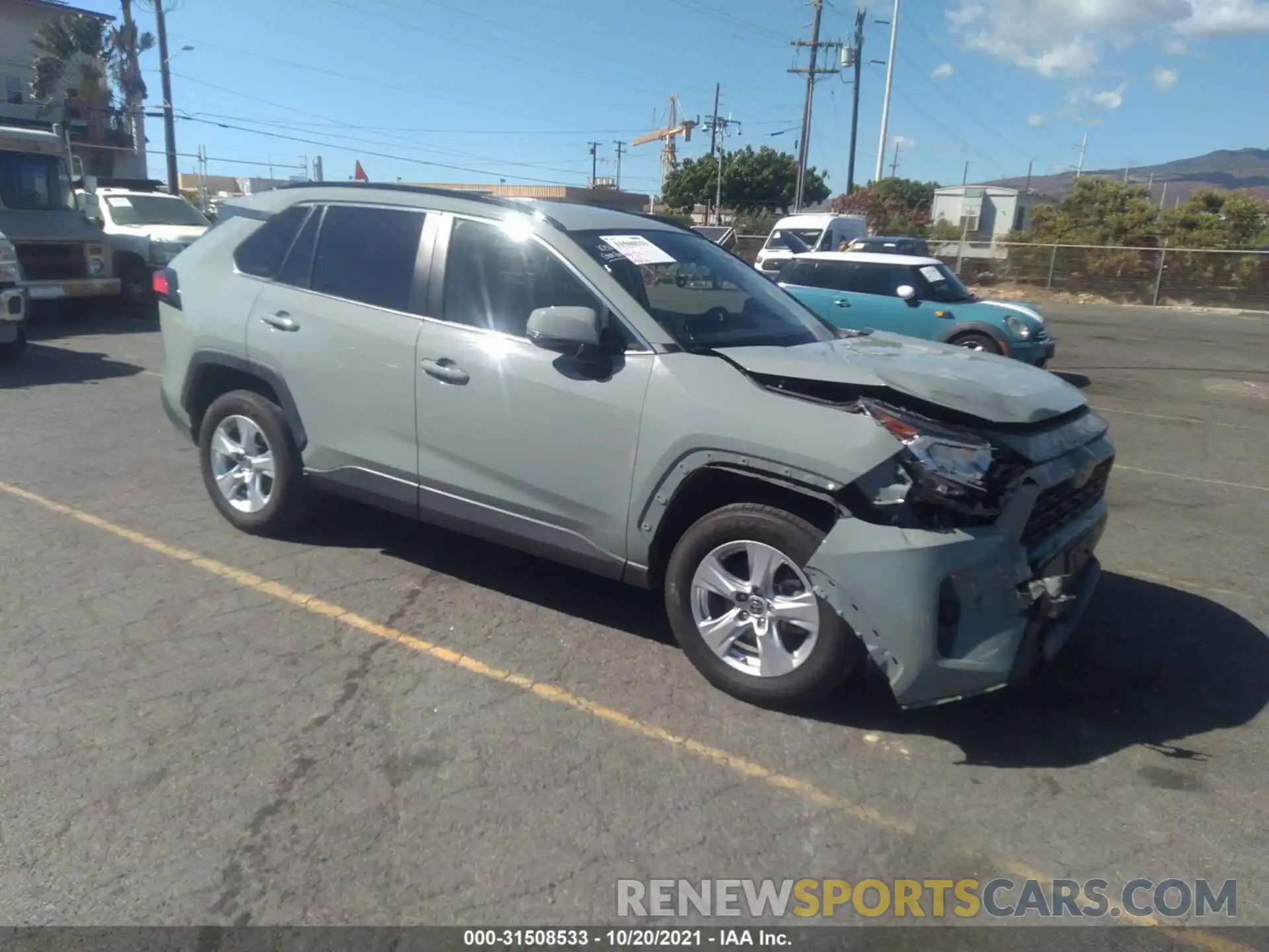 1 Photograph of a damaged car JTMW1RFV0LD053065 TOYOTA RAV4 2020