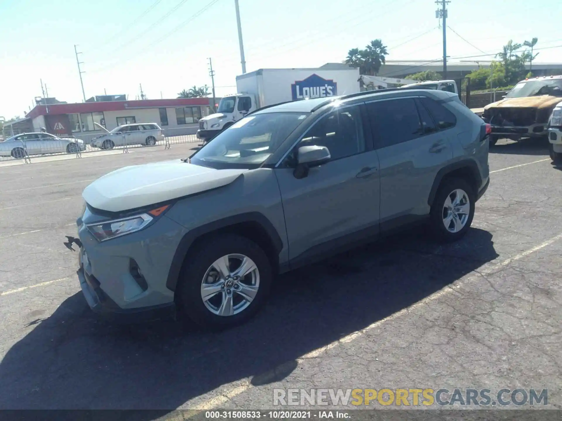 2 Photograph of a damaged car JTMW1RFV0LD053065 TOYOTA RAV4 2020