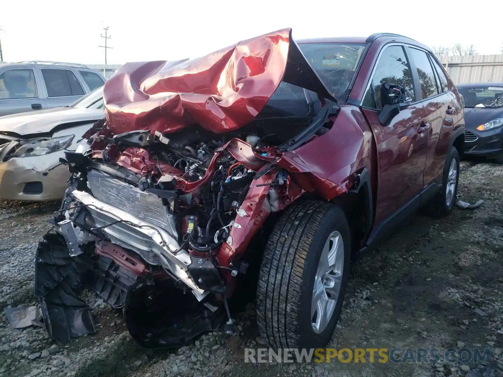 2 Photograph of a damaged car JTMW1RFV0LD056564 TOYOTA RAV4 2020