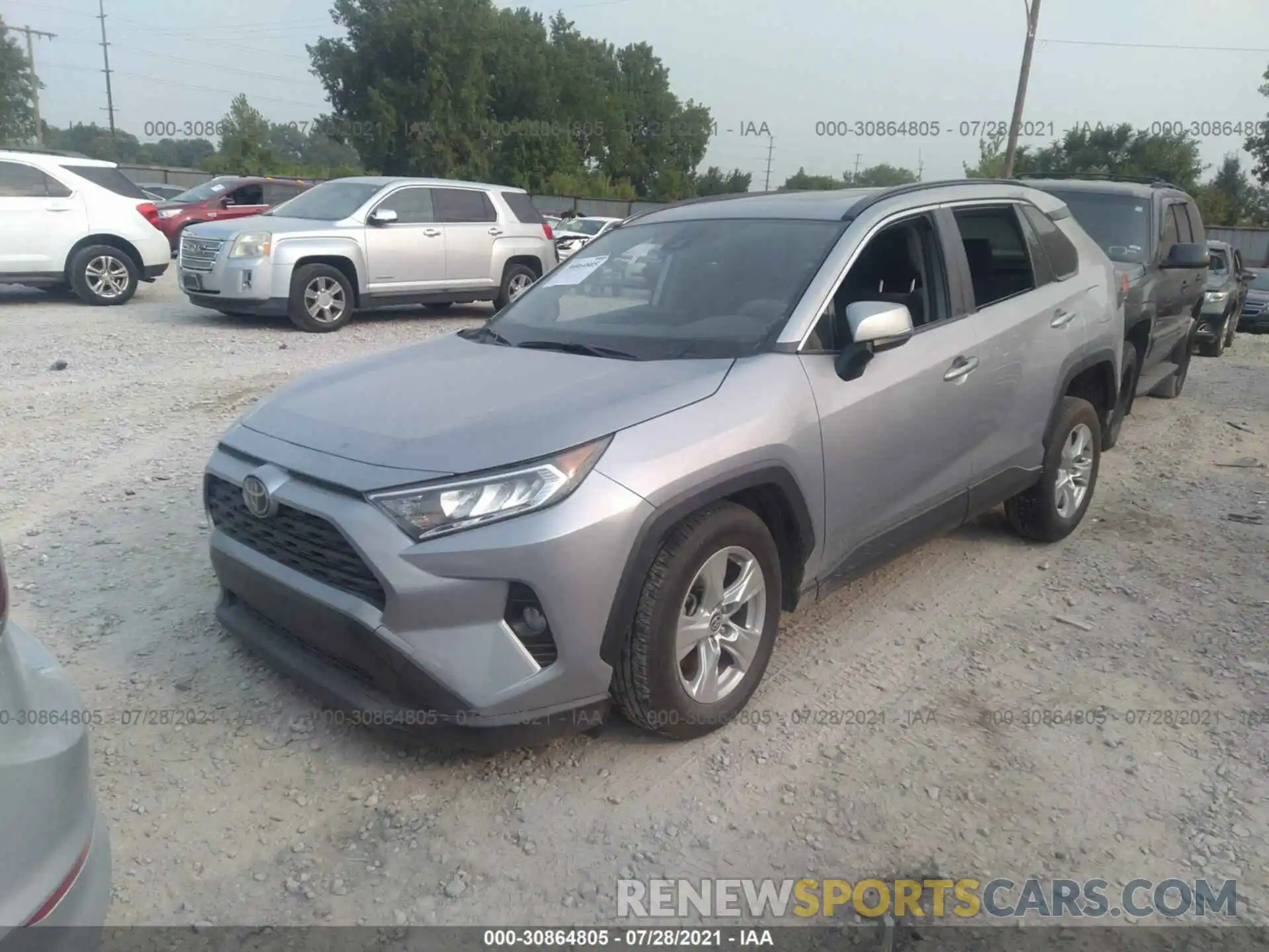 2 Photograph of a damaged car JTMW1RFV1LD053771 TOYOTA RAV4 2020