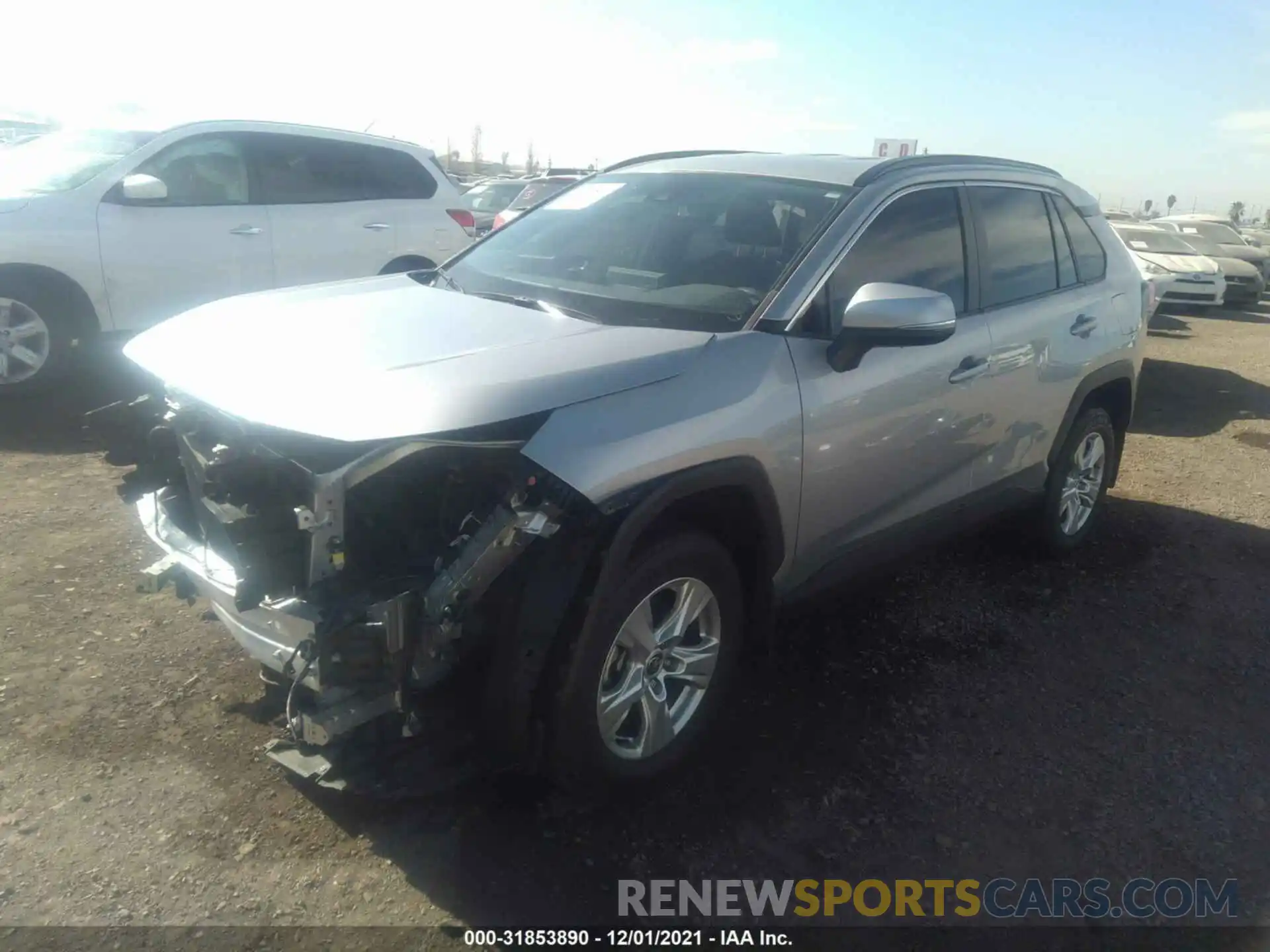 2 Photograph of a damaged car JTMW1RFV2LJ020750 TOYOTA RAV4 2020