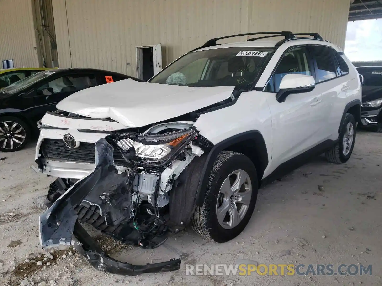 2 Photograph of a damaged car JTMW1RFV3LD049723 TOYOTA RAV4 2020