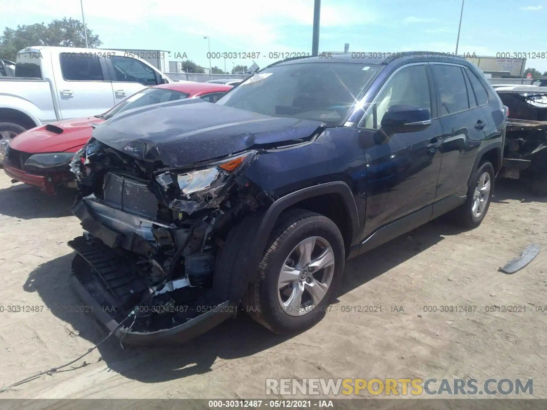 2 Photograph of a damaged car JTMW1RFV3LD053254 TOYOTA RAV4 2020