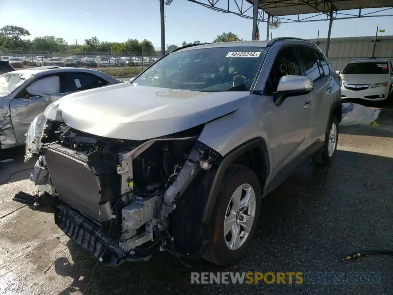 2 Photograph of a damaged car JTMW1RFV3LD054288 TOYOTA RAV4 2020