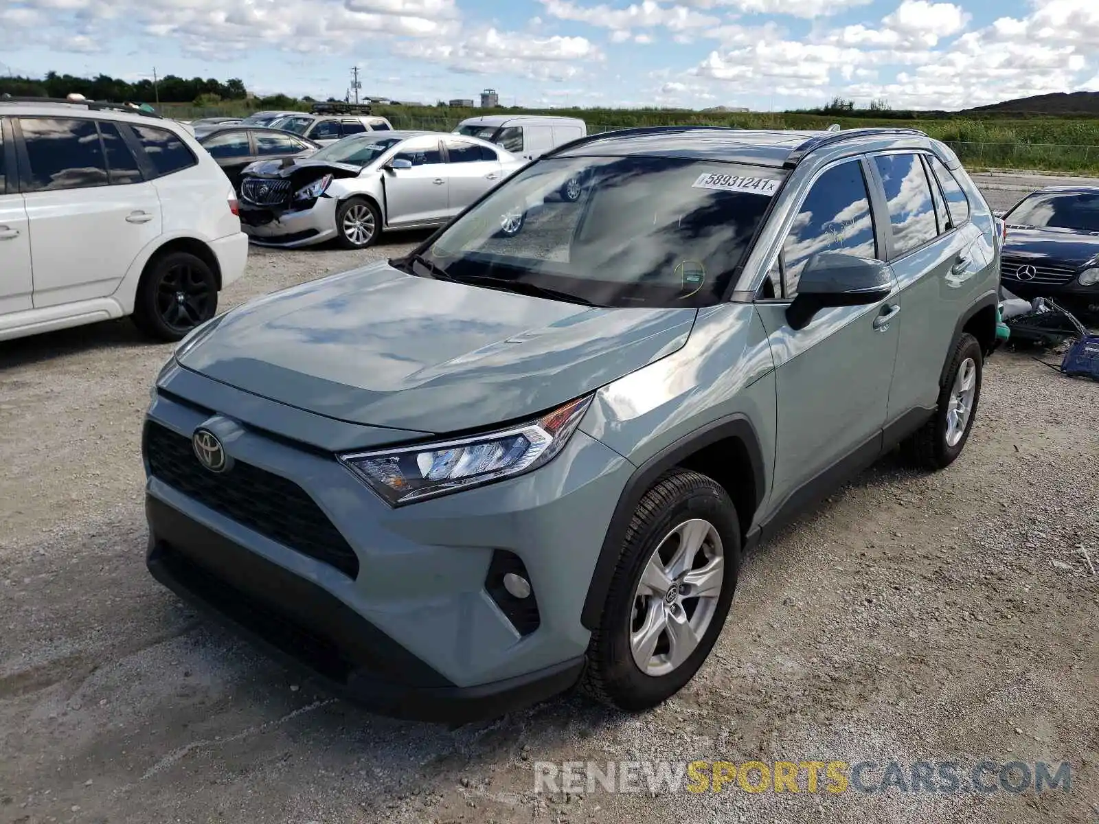 2 Photograph of a damaged car JTMW1RFV3LD521452 TOYOTA RAV4 2020