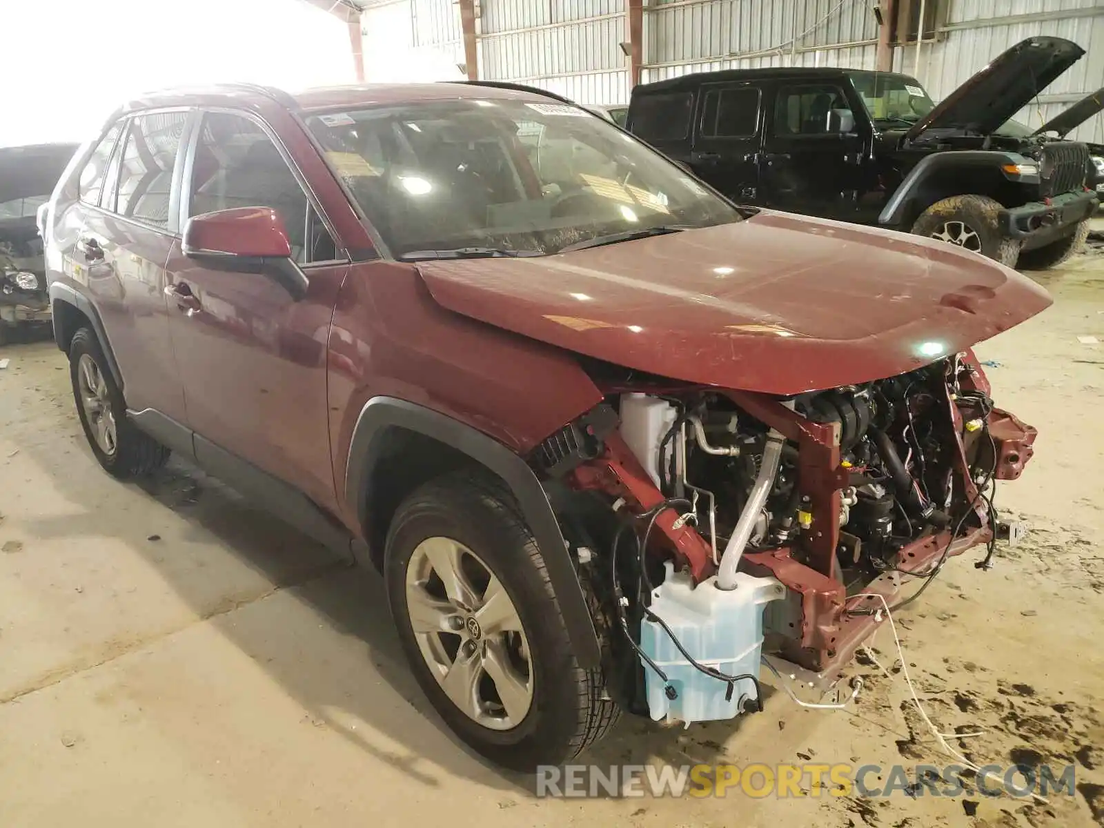 1 Photograph of a damaged car JTMW1RFV3LJ021258 TOYOTA RAV4 2020