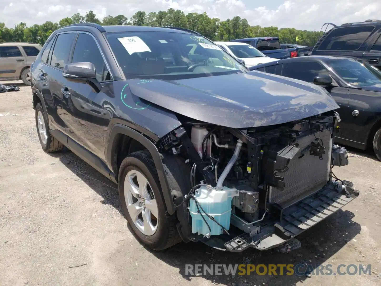 1 Photograph of a damaged car JTMW1RFV4LJ019180 TOYOTA RAV4 2020