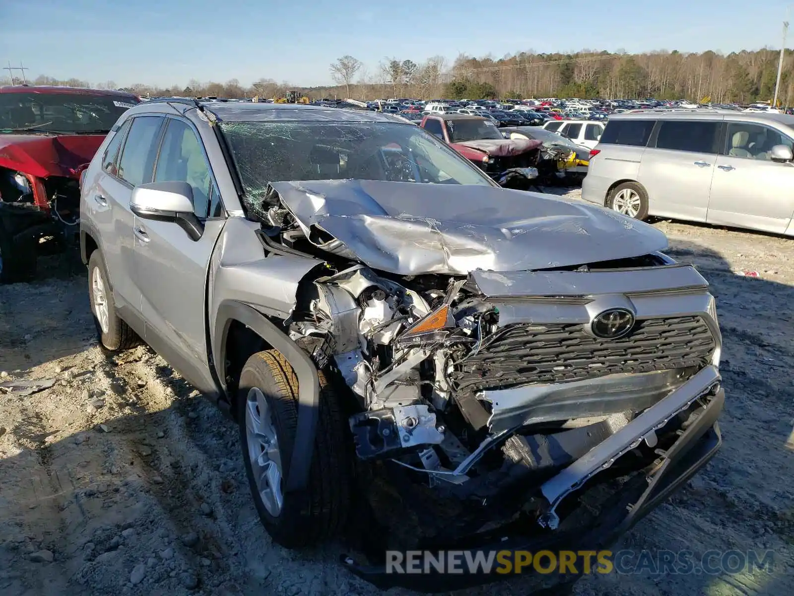 1 Photograph of a damaged car JTMW1RFV5LD519265 TOYOTA RAV4 2020