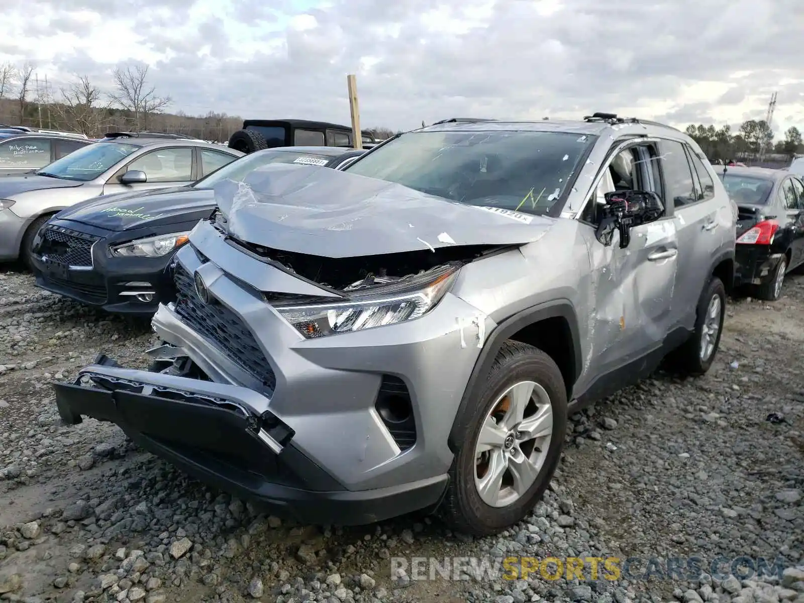 2 Photograph of a damaged car JTMW1RFV5LD519265 TOYOTA RAV4 2020