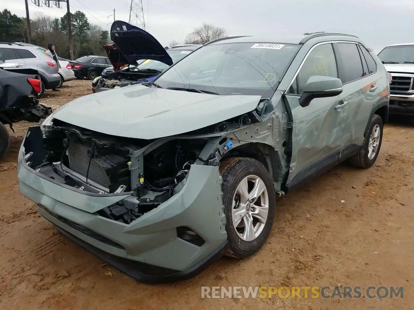 2 Photograph of a damaged car JTMW1RFV5LJ018250 TOYOTA RAV4 2020