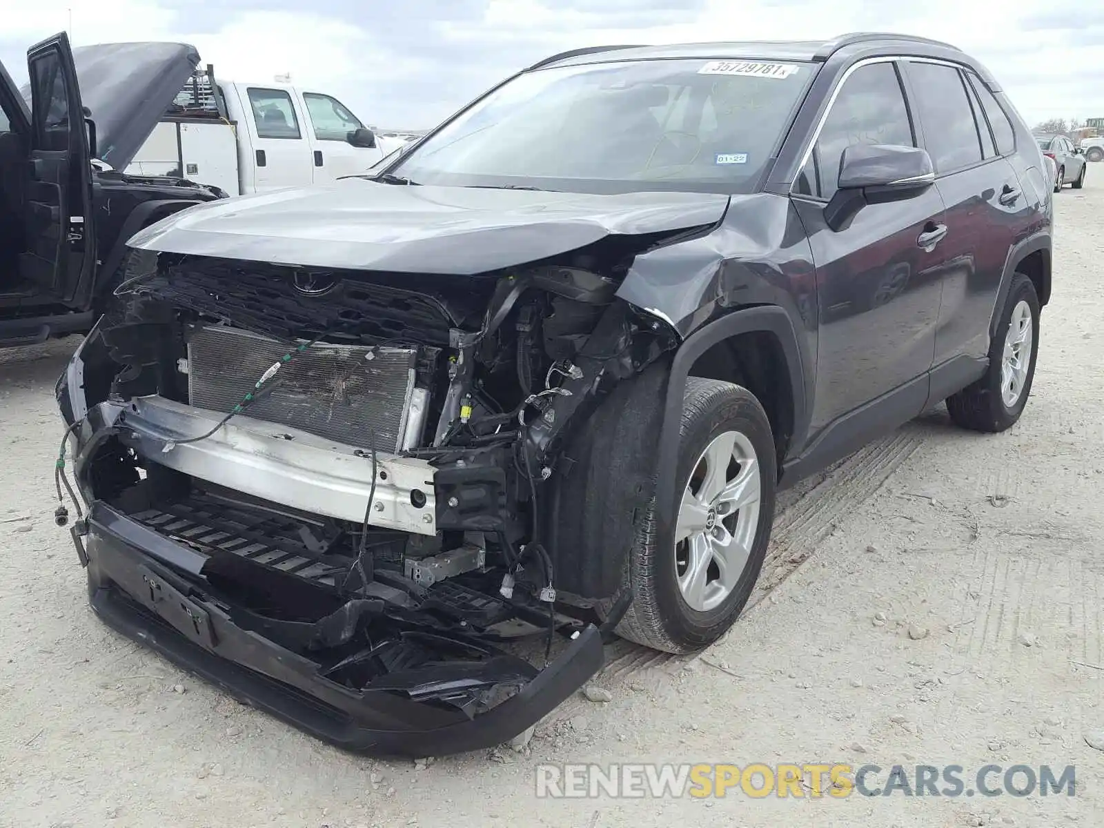 2 Photograph of a damaged car JTMW1RFV5LJ018281 TOYOTA RAV4 2020