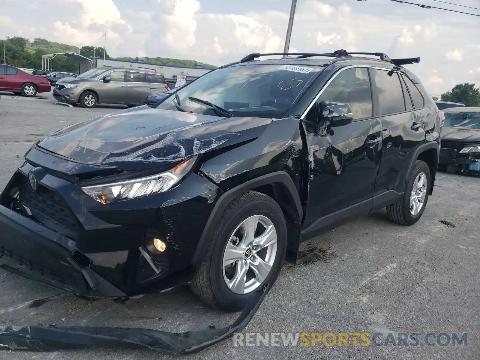 2 Photograph of a damaged car JTMW1RFV5LJ019804 TOYOTA RAV4 2020