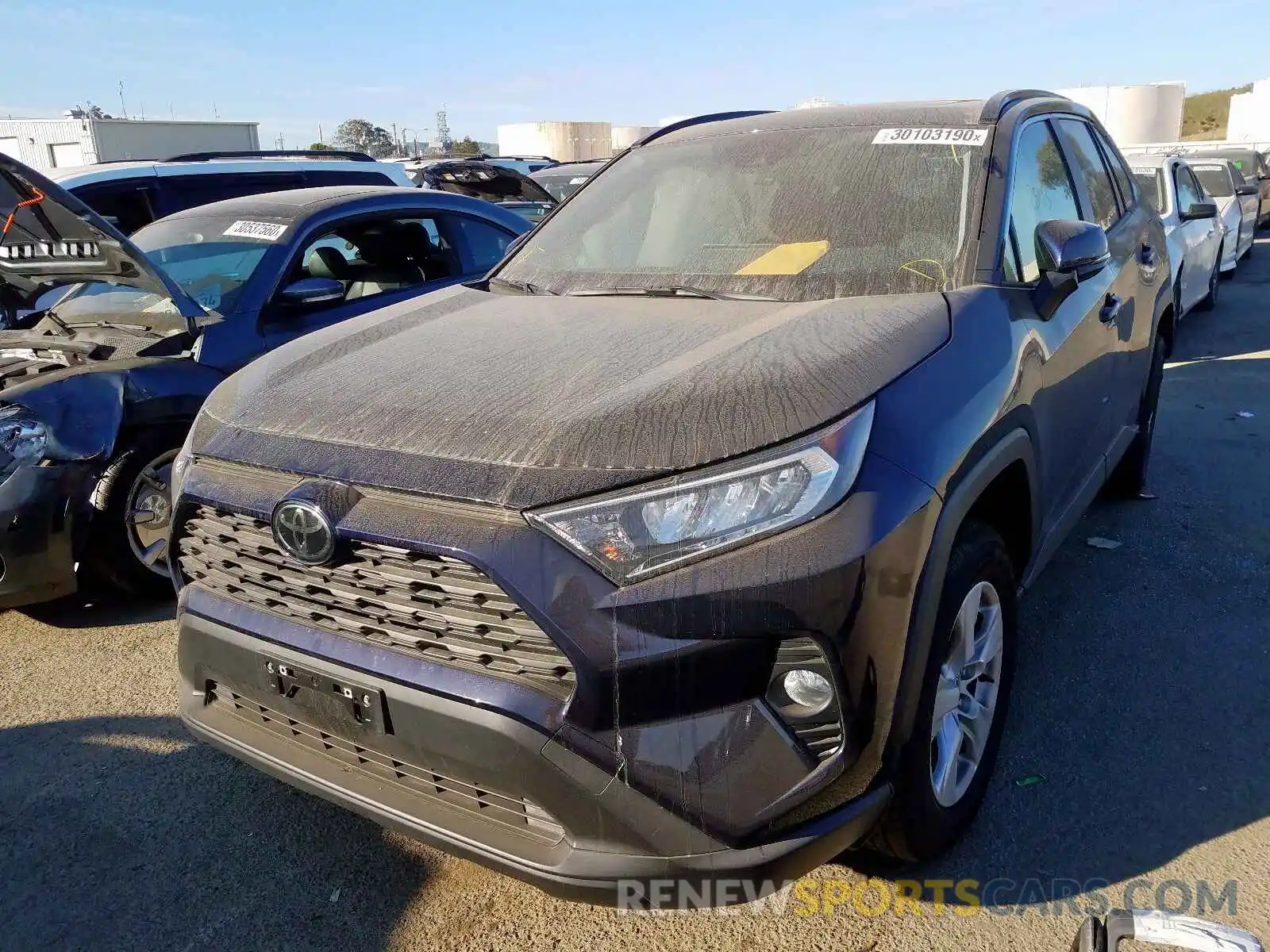 2 Photograph of a damaged car JTMW1RFV6LD044743 TOYOTA RAV4 2020