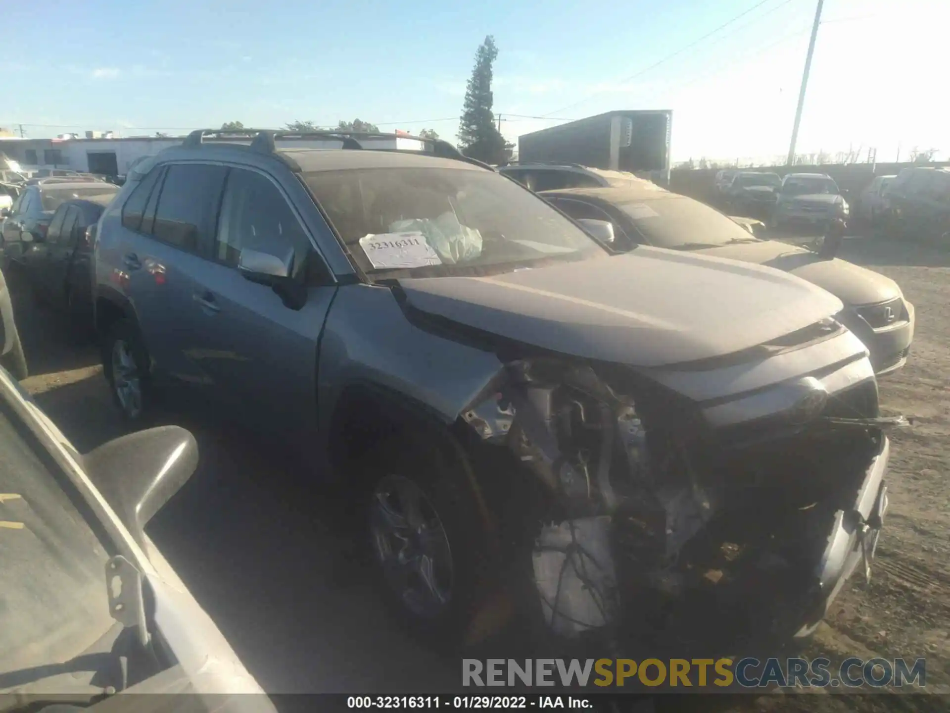 1 Photograph of a damaged car JTMW1RFV6LD045214 TOYOTA RAV4 2020