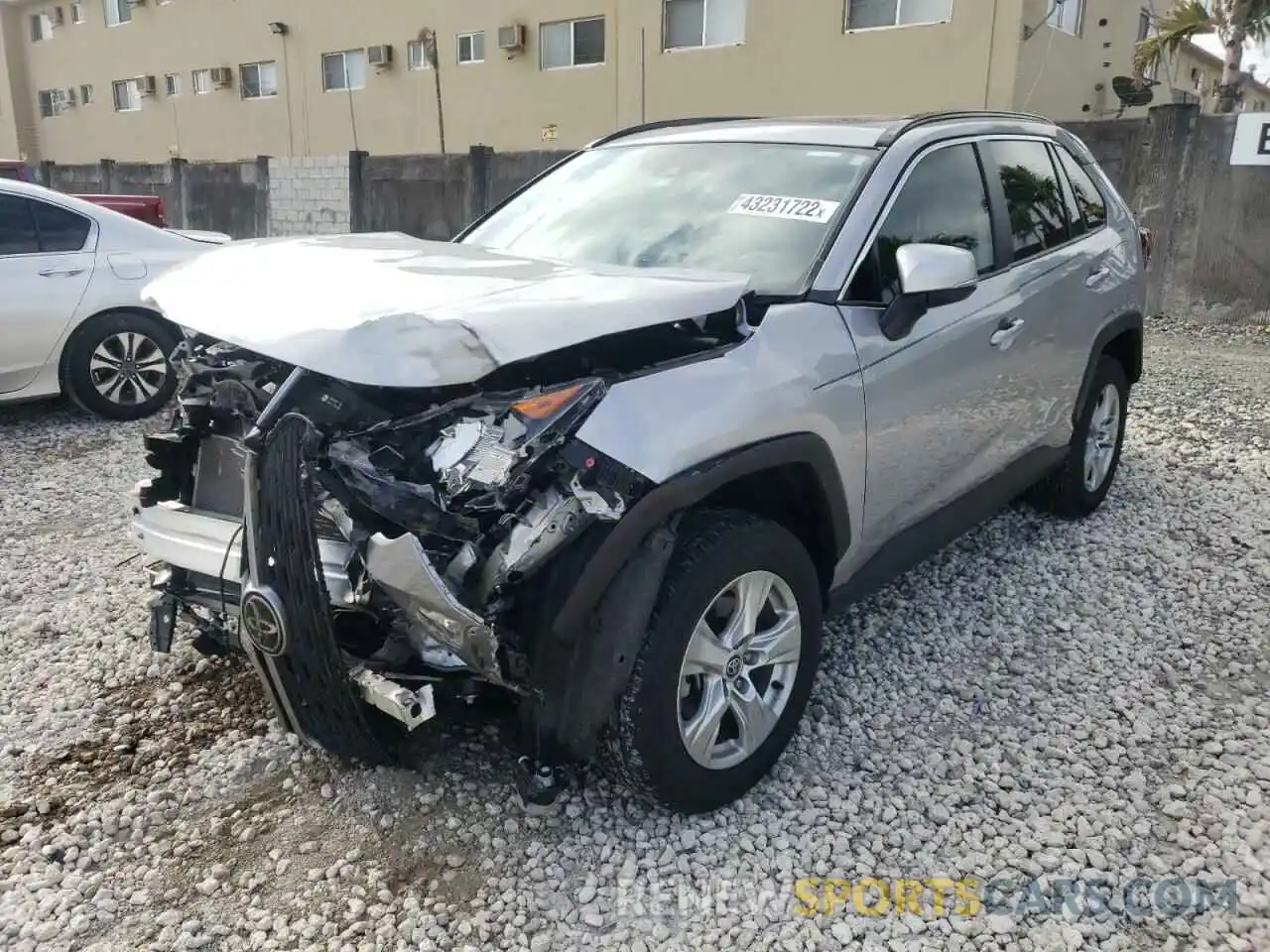 2 Photograph of a damaged car JTMW1RFV6LD519503 TOYOTA RAV4 2020