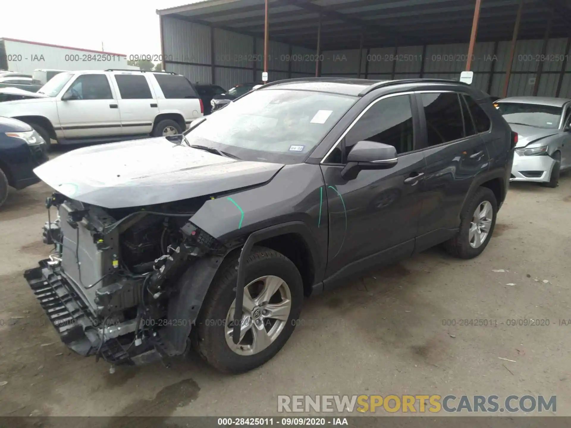 2 Photograph of a damaged car JTMW1RFV6LD520781 TOYOTA RAV4 2020