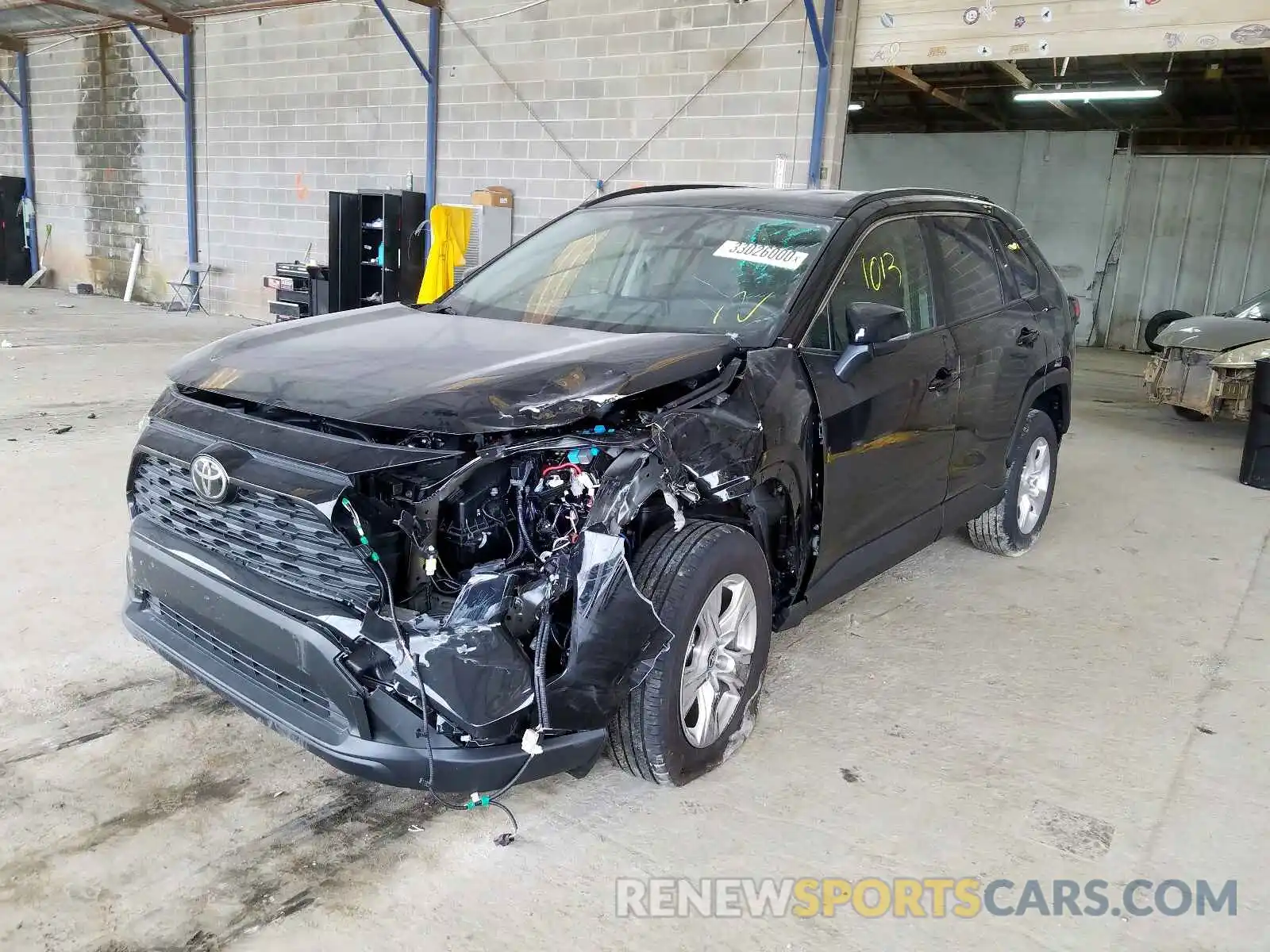 2 Photograph of a damaged car JTMW1RFV6LJ017155 TOYOTA RAV4 2020