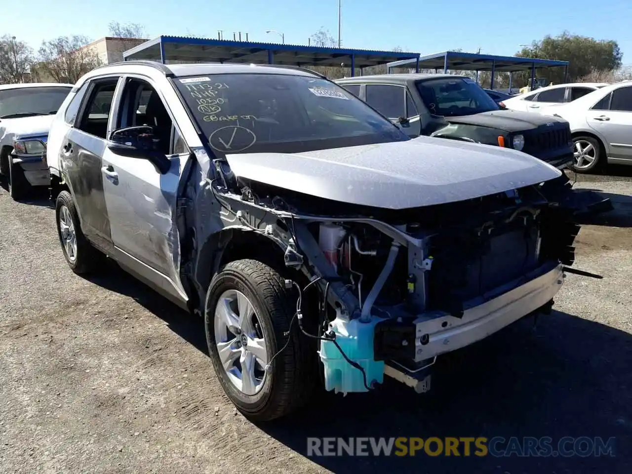 1 Photograph of a damaged car JTMW1RFV7LD522362 TOYOTA RAV4 2020