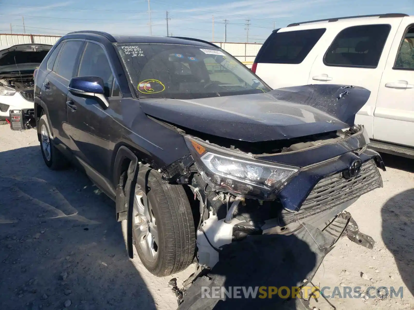 1 Photograph of a damaged car JTMW1RFV7LJ019108 TOYOTA RAV4 2020