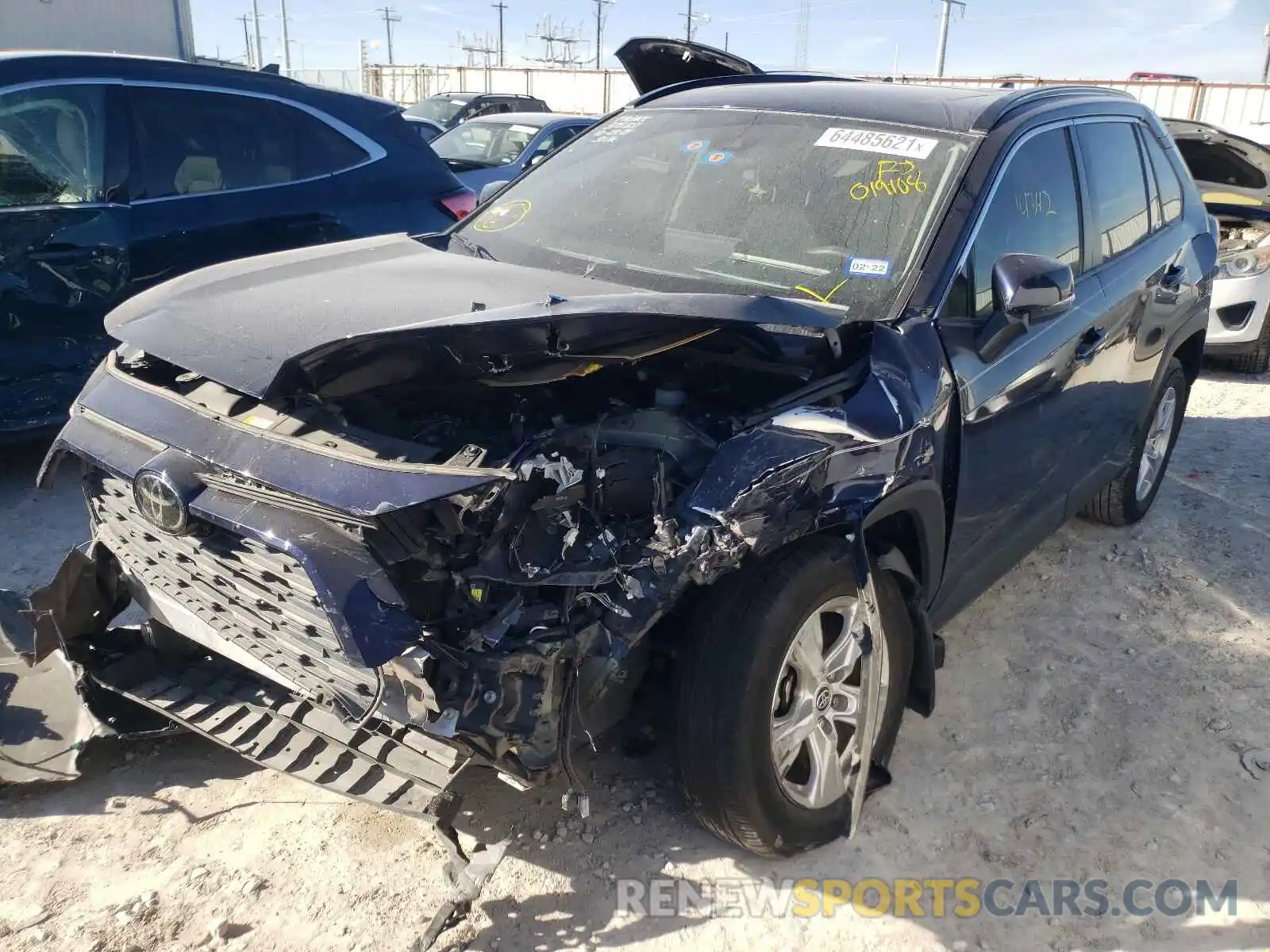 2 Photograph of a damaged car JTMW1RFV7LJ019108 TOYOTA RAV4 2020