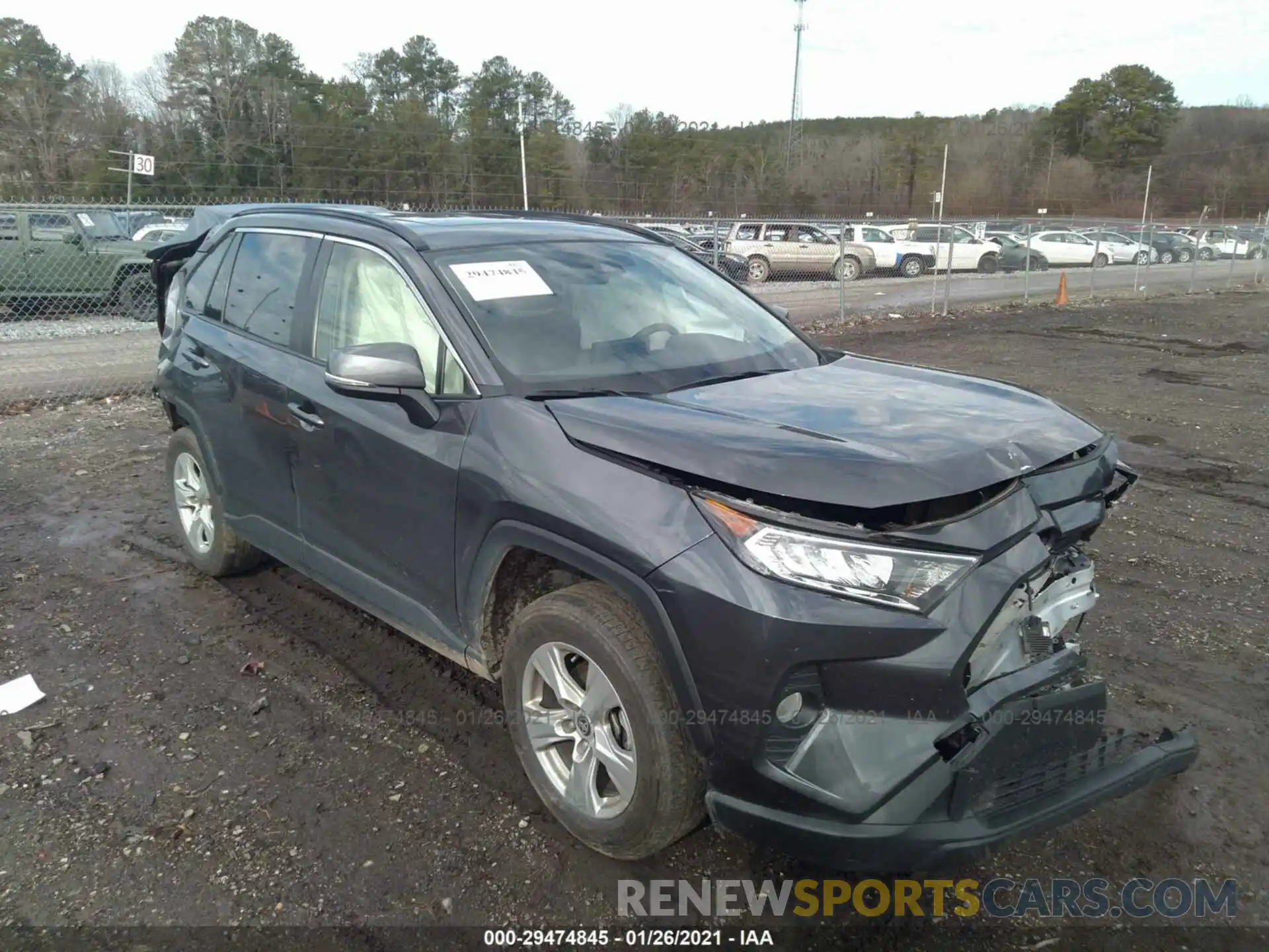 1 Photograph of a damaged car JTMW1RFV8LJ018727 TOYOTA RAV4 2020