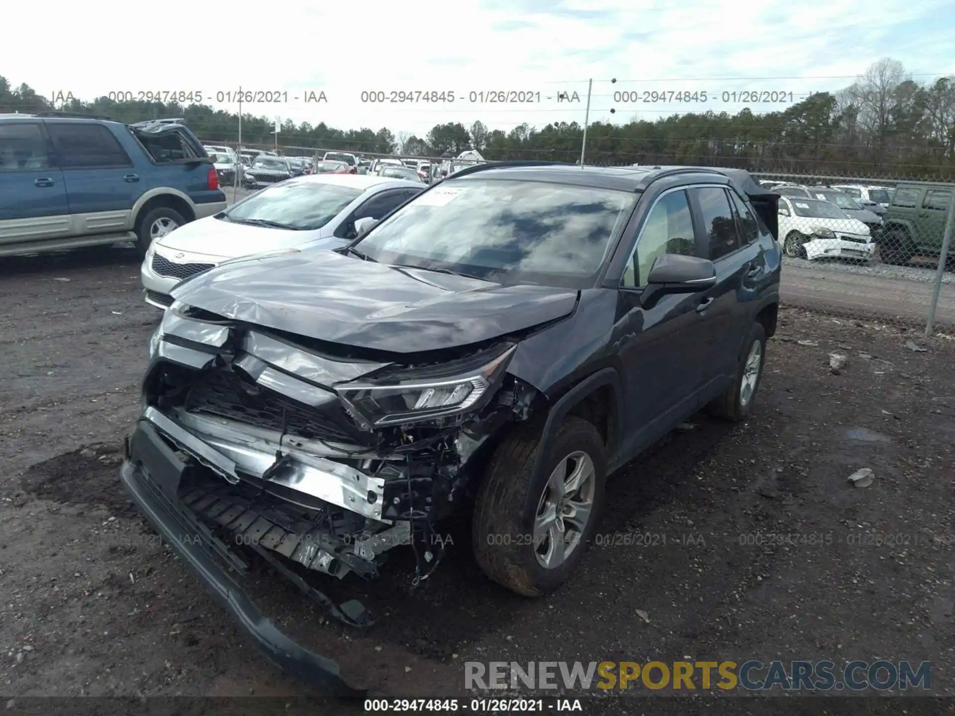 2 Photograph of a damaged car JTMW1RFV8LJ018727 TOYOTA RAV4 2020