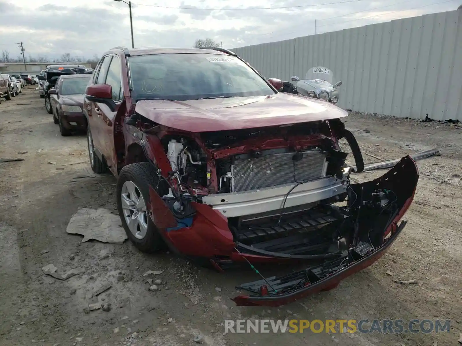 1 Photograph of a damaged car JTMW1RFV9LD052741 TOYOTA RAV4 2020