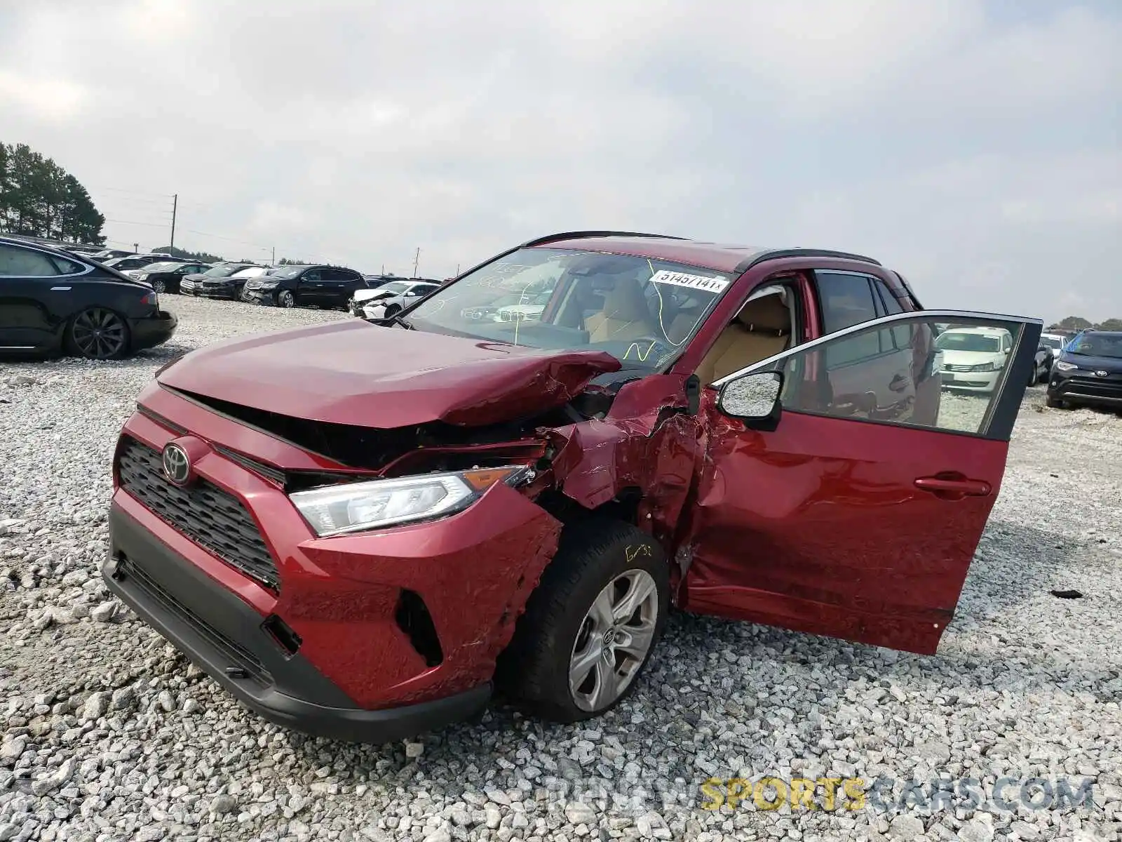 2 Photograph of a damaged car JTMW1RFV9LD059608 TOYOTA RAV4 2020